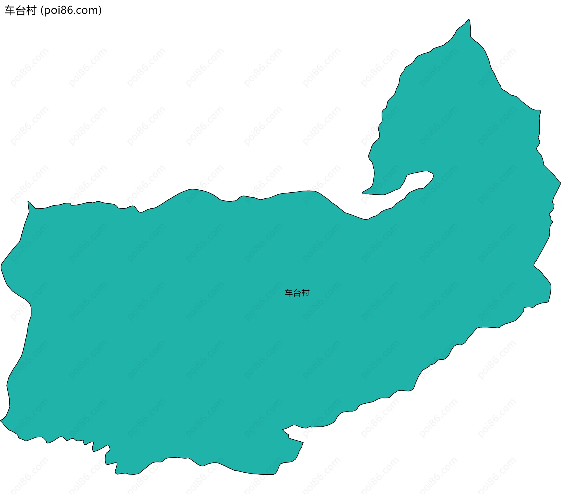 车台村边界地图
