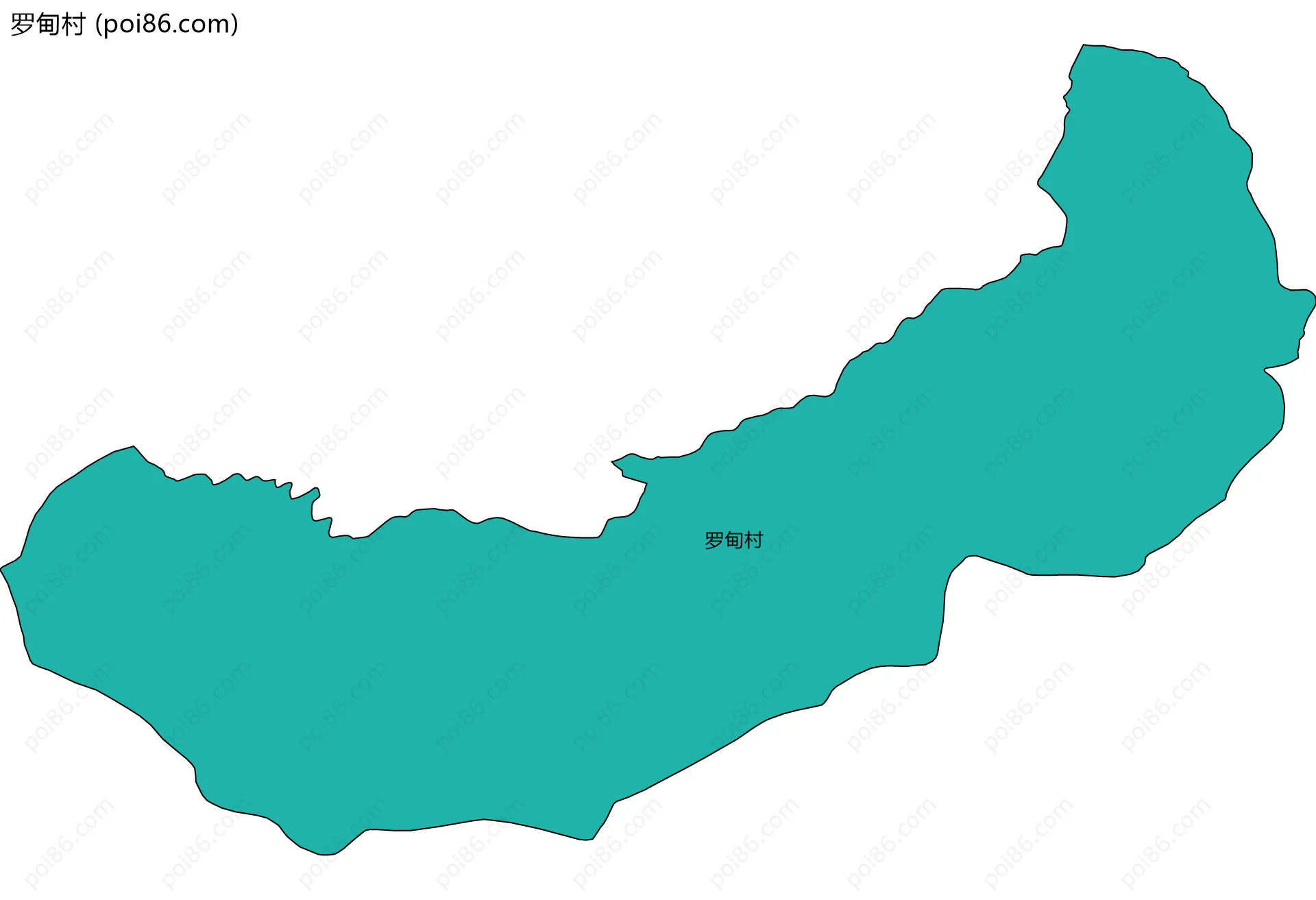 罗甸村边界地图