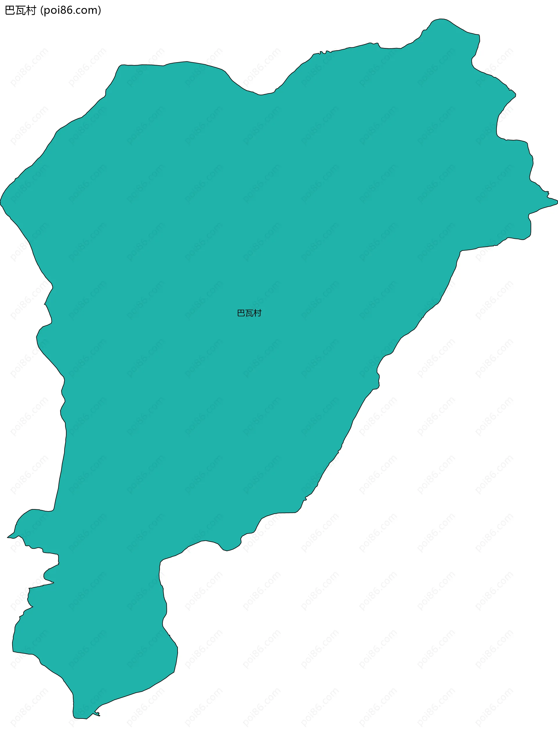 巴瓦村边界地图