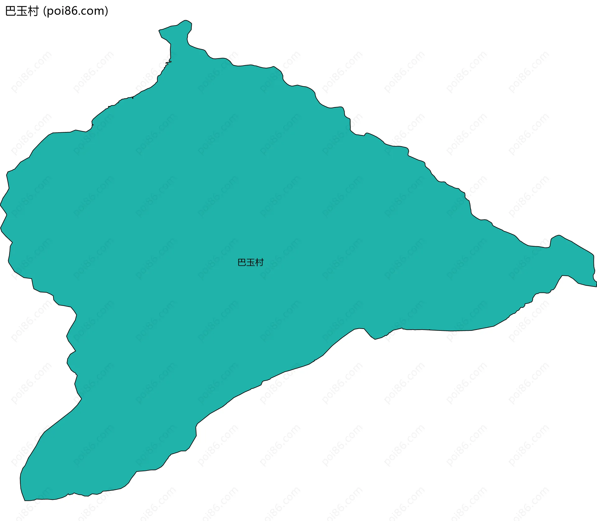 巴玉村边界地图