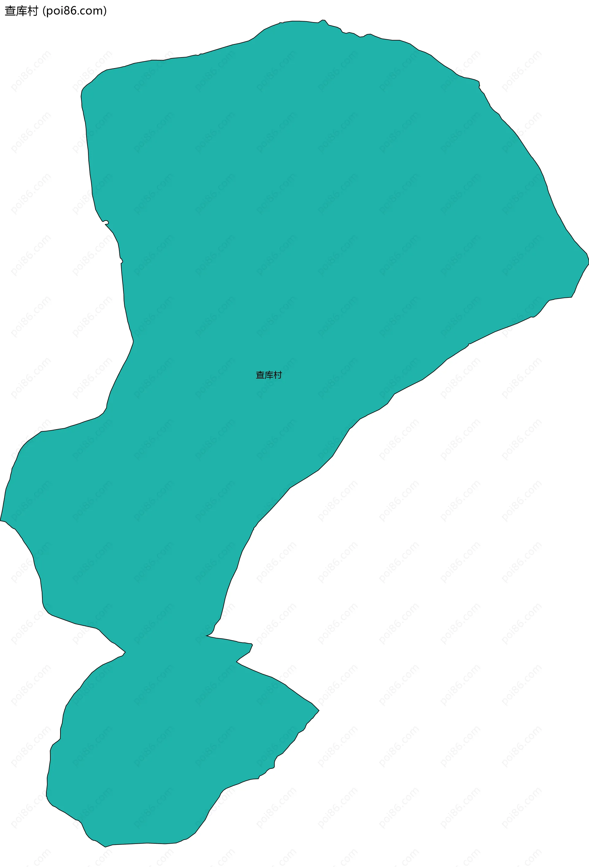 查库村边界地图