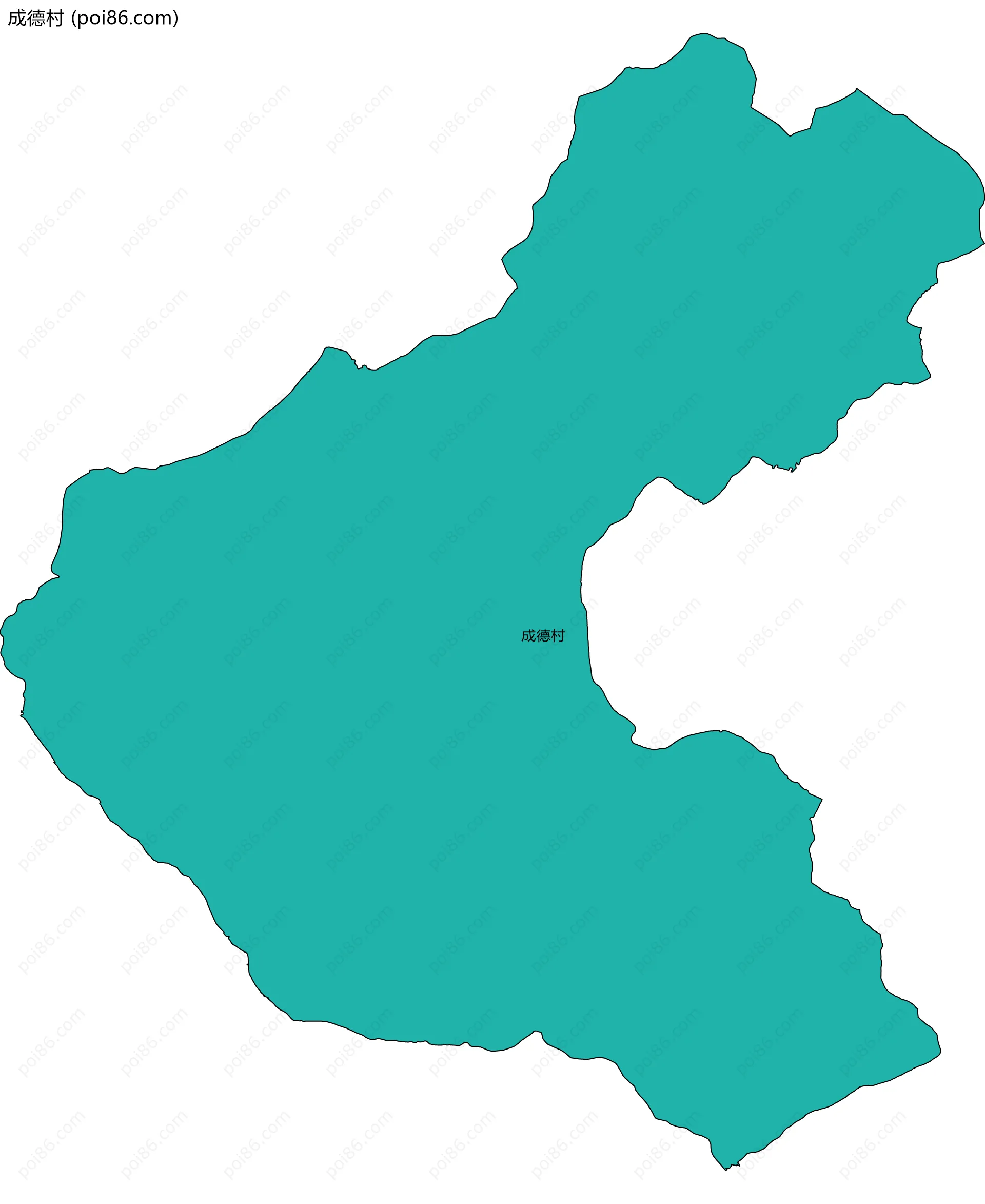 成德村边界地图