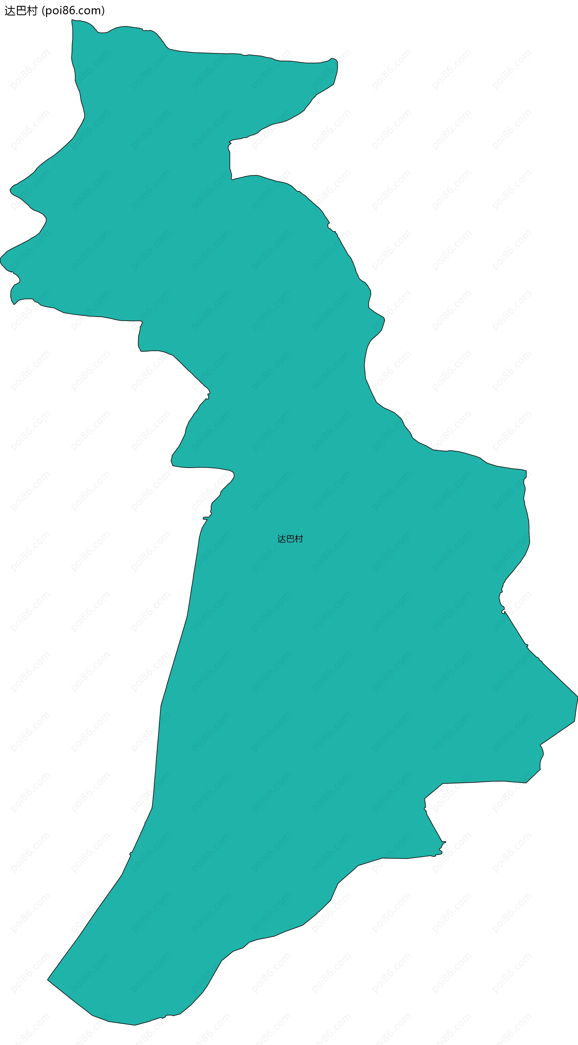 达巴村边界地图