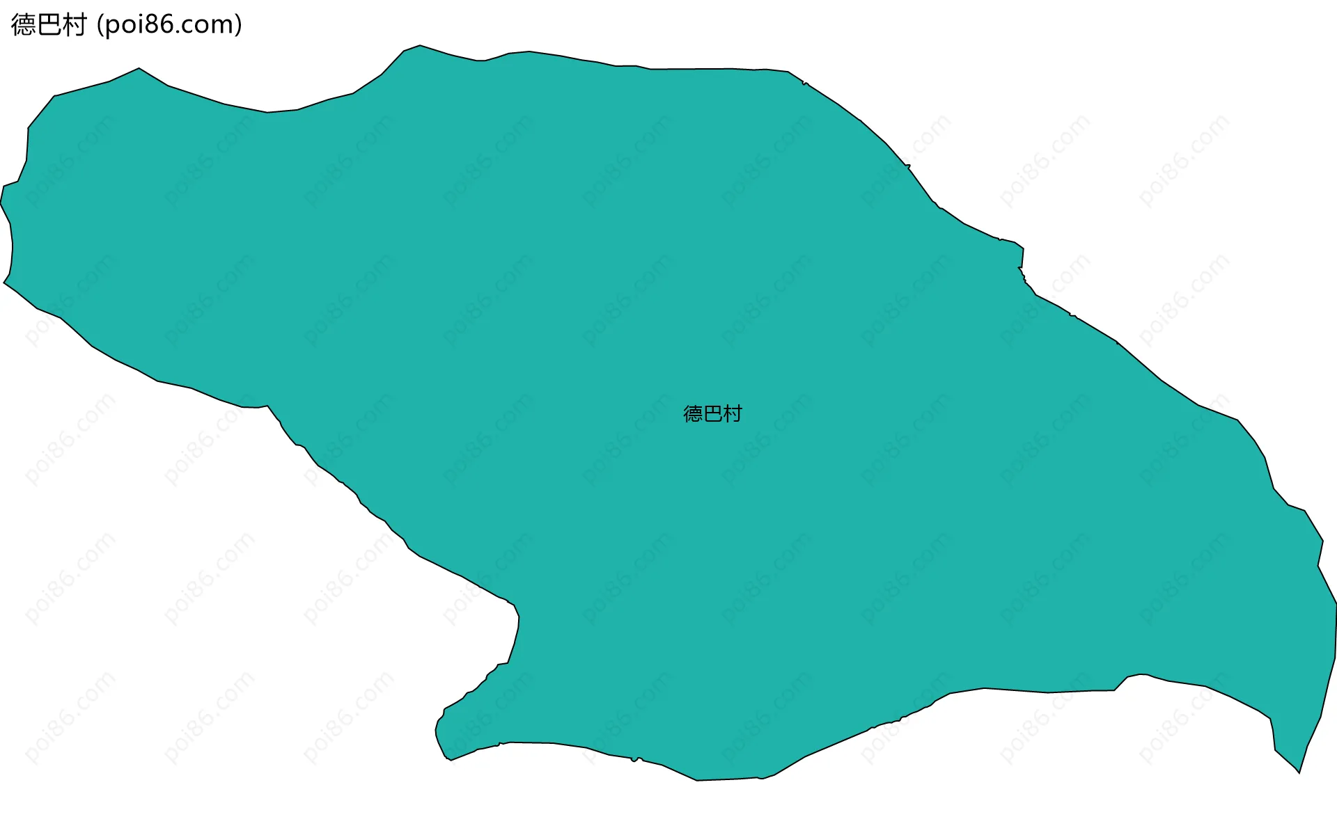 德巴村边界地图