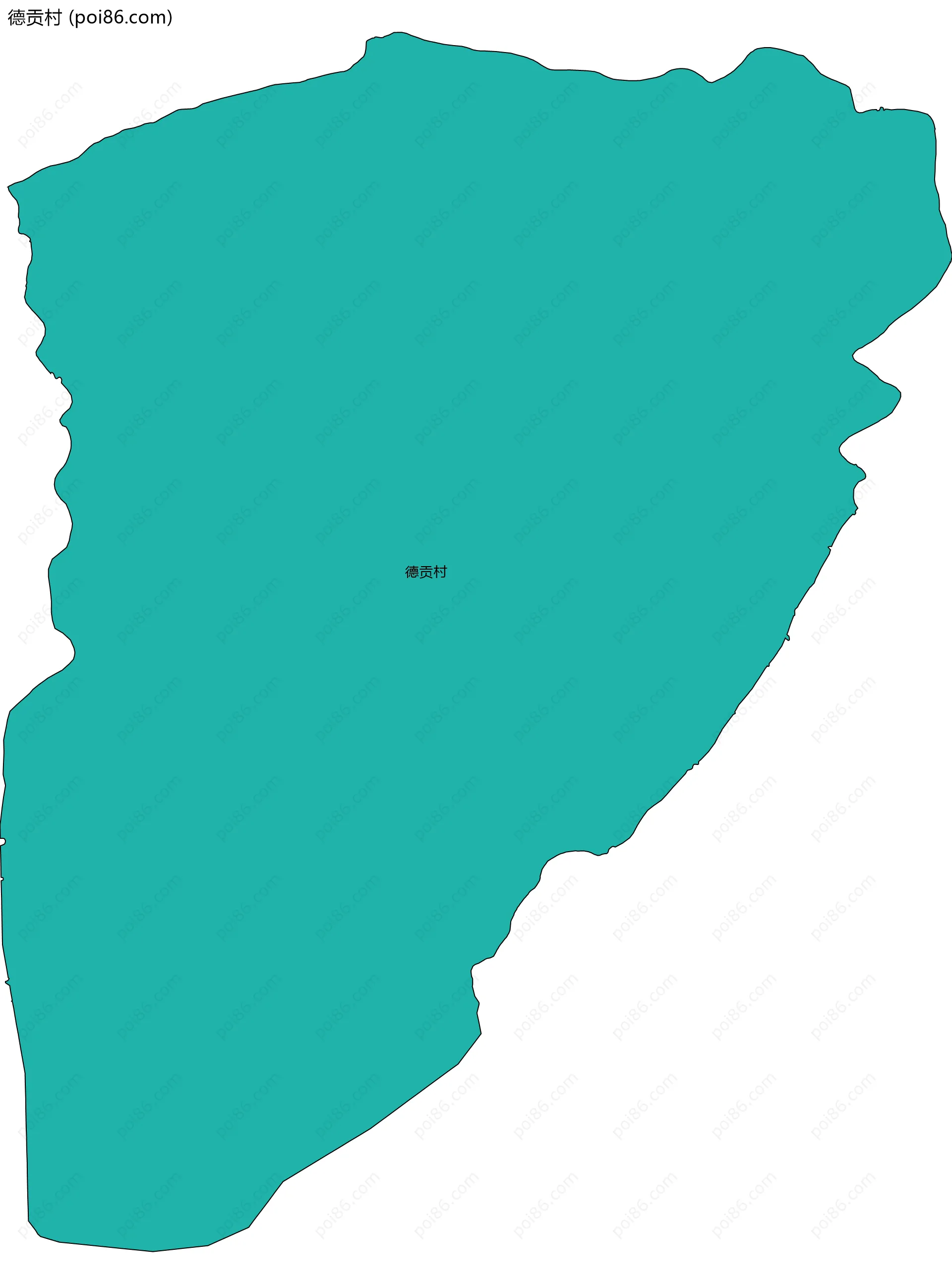 德贡村边界地图