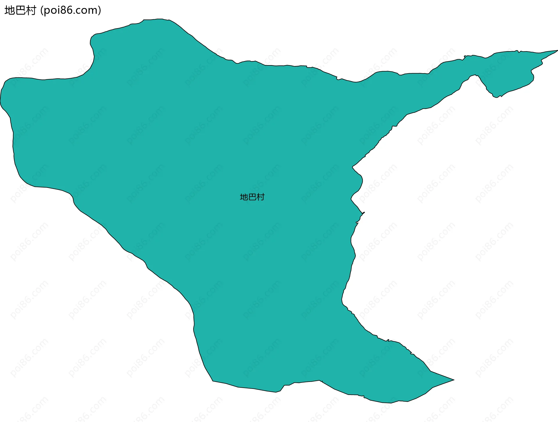 地巴村边界地图