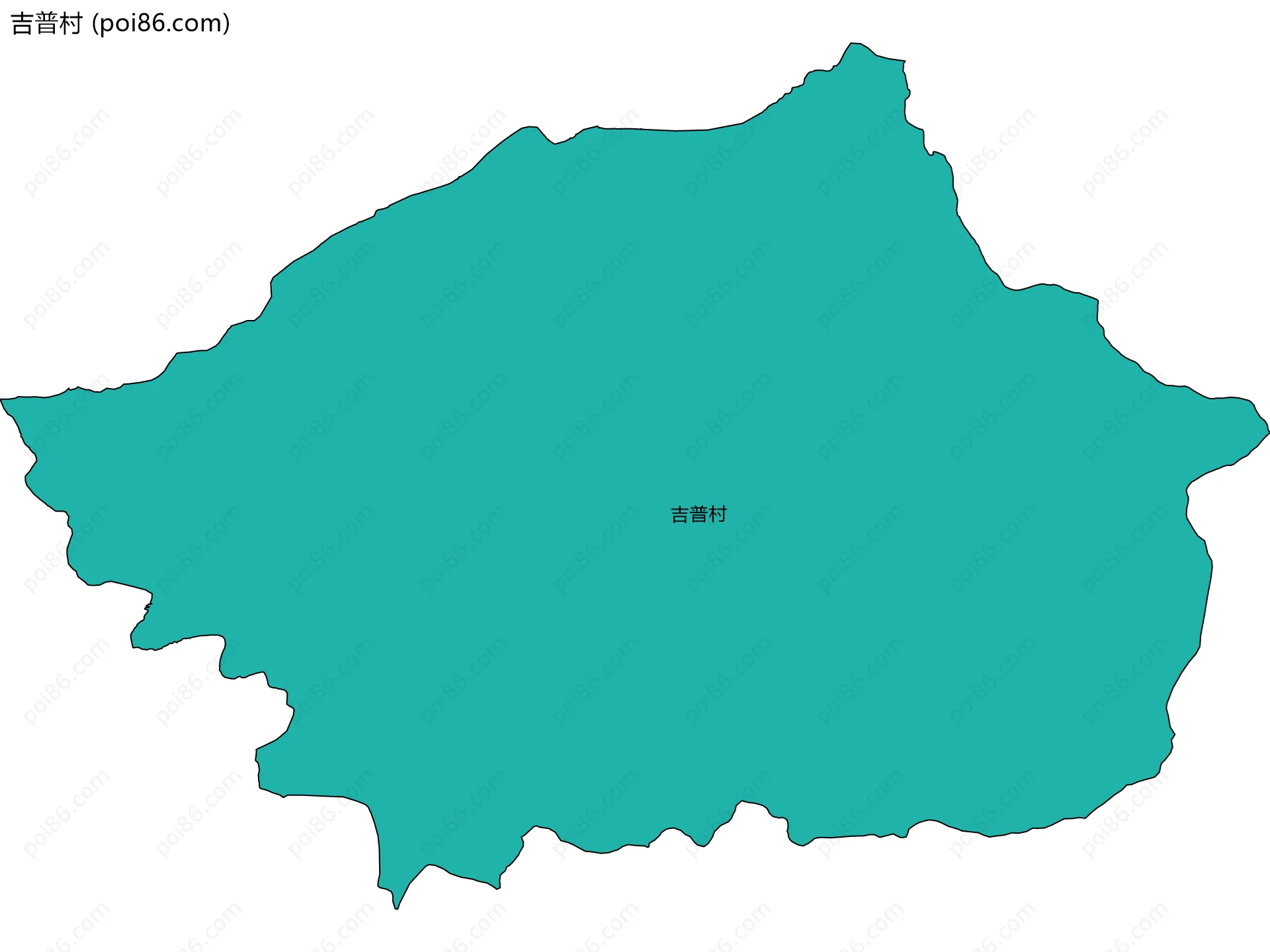 吉普村边界地图