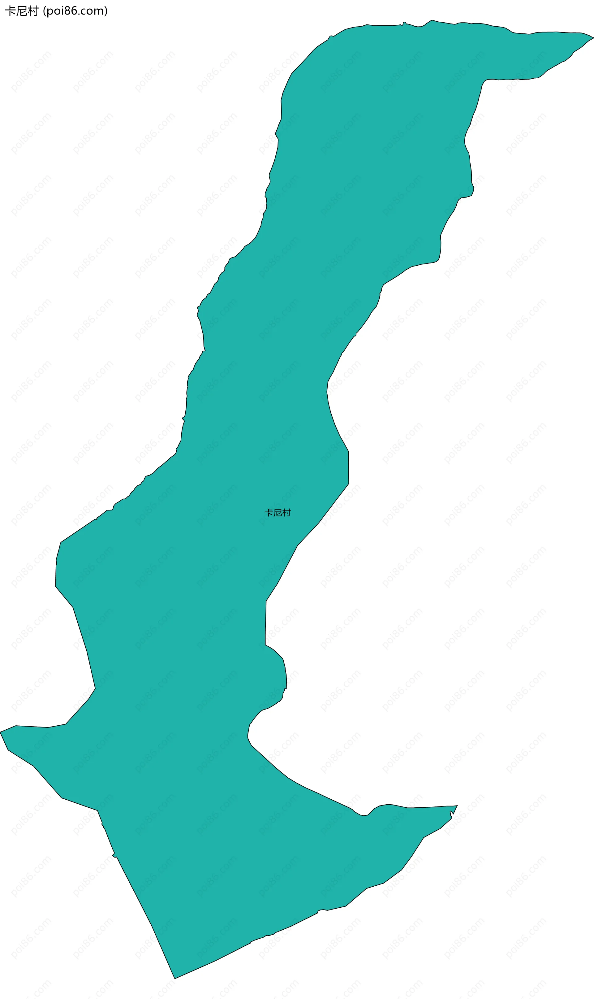 卡尼村边界地图