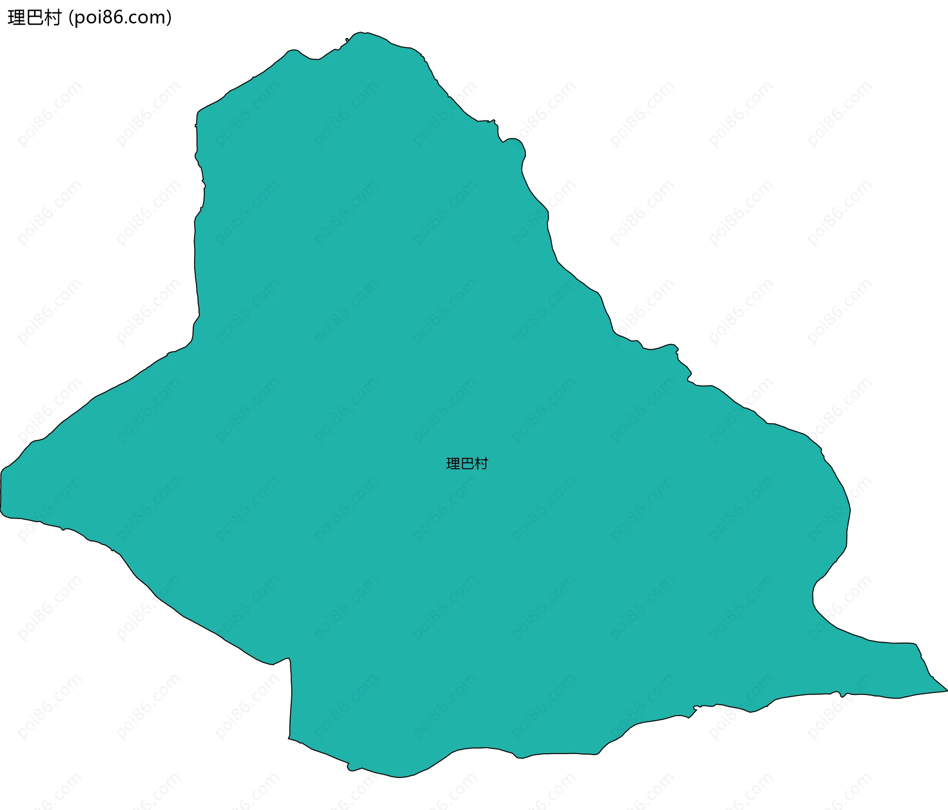 理巴村边界地图