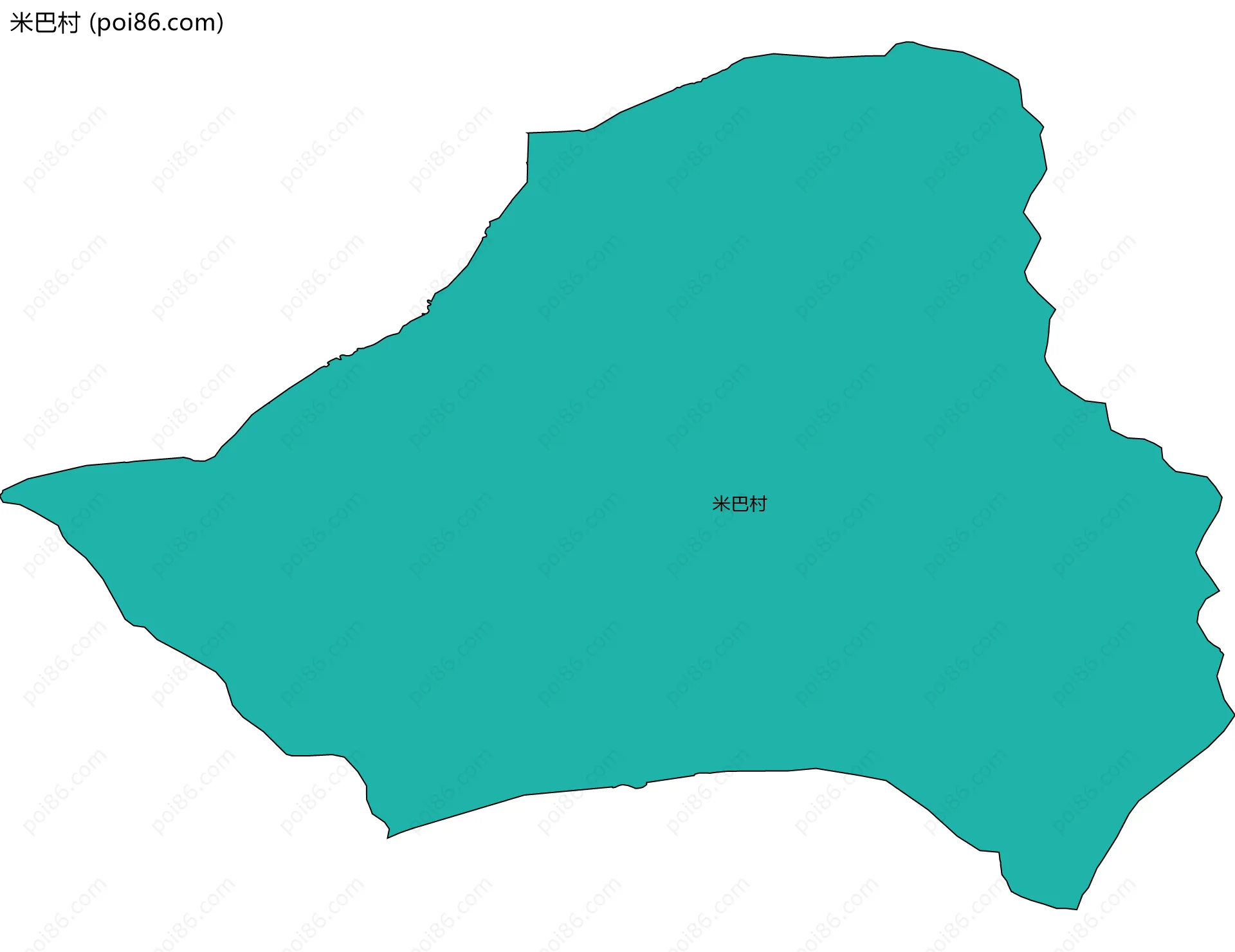 米巴村边界地图