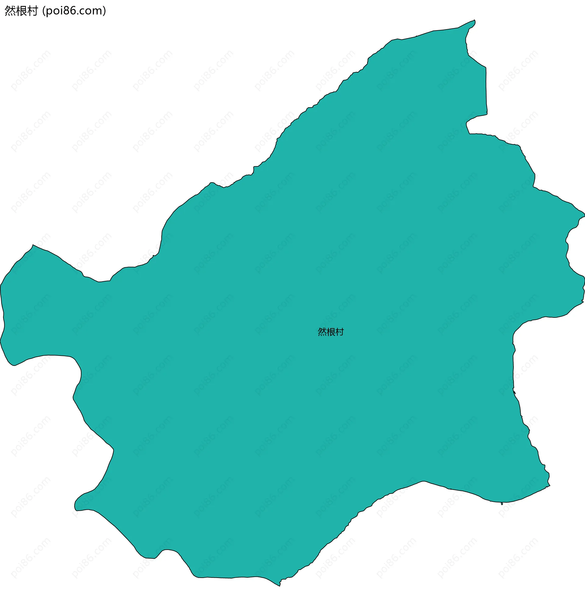然根村边界地图