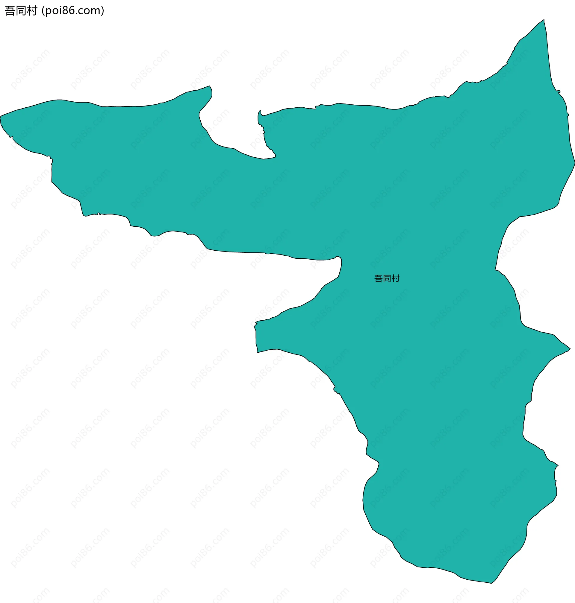 吾同村边界地图