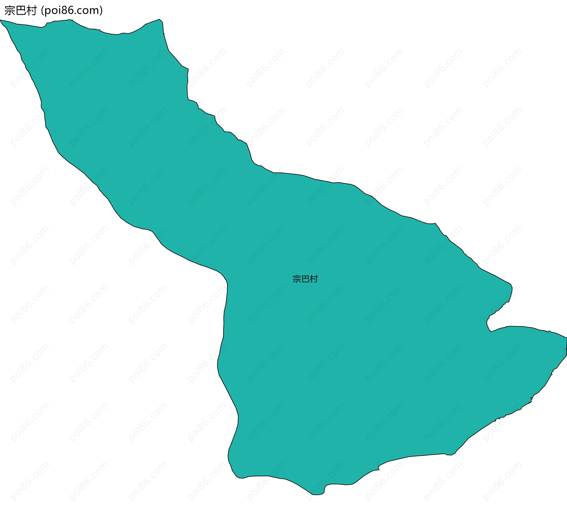 宗巴村边界地图