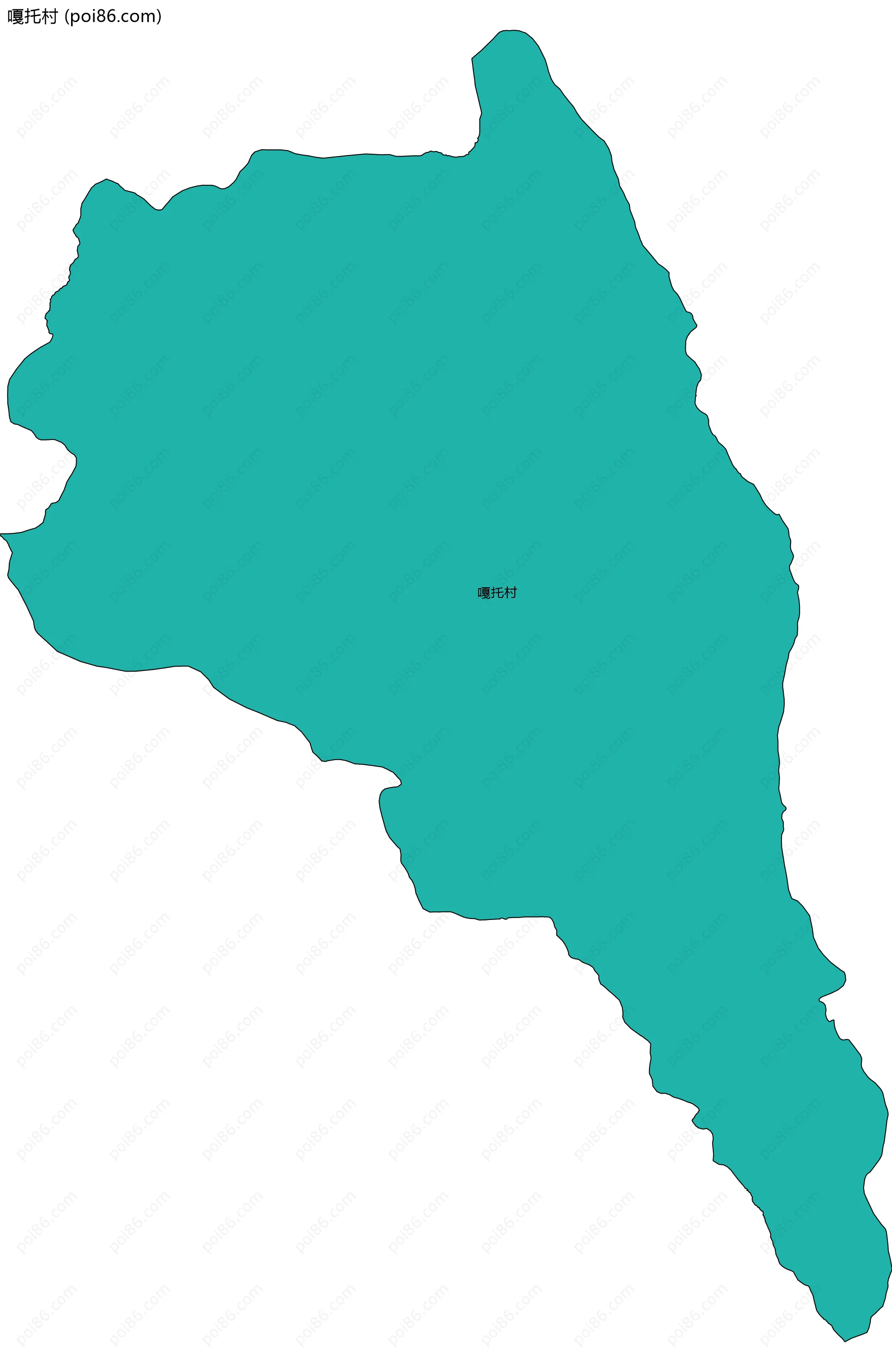 嘎托村边界地图