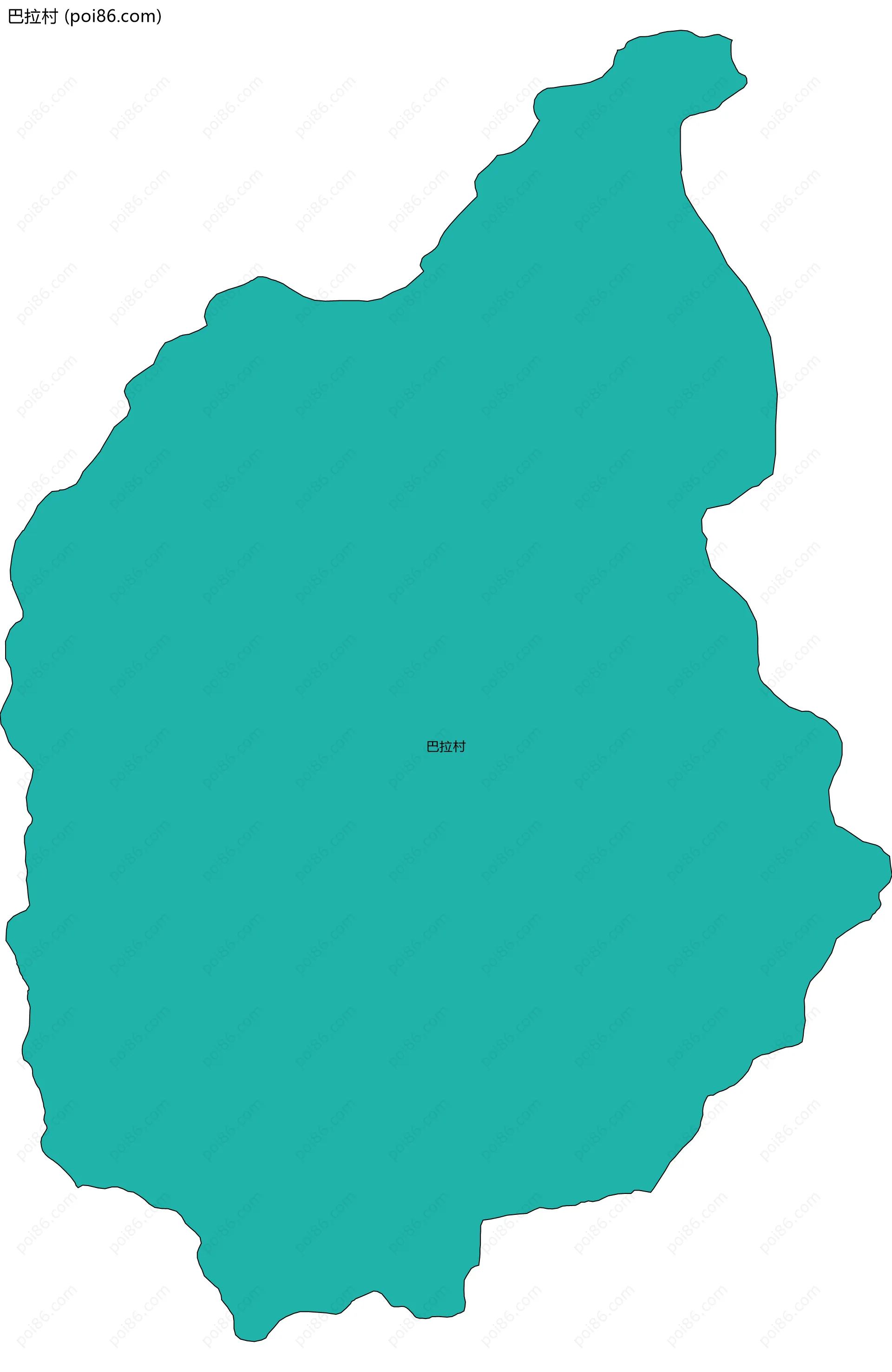 巴拉村边界地图