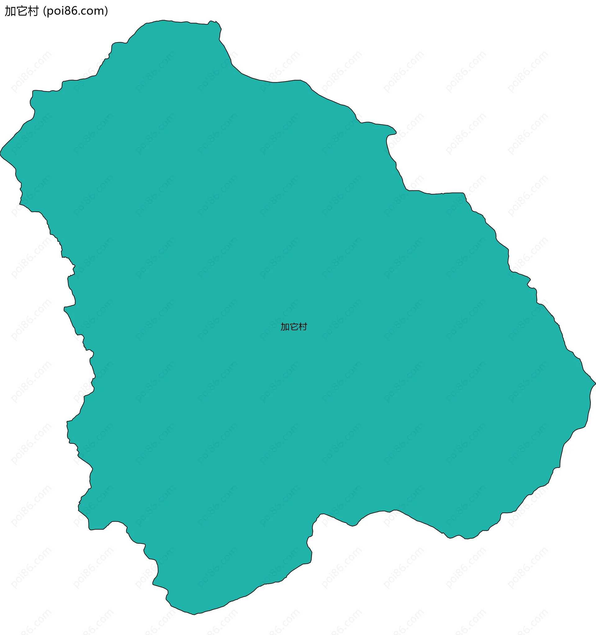 加它村边界地图