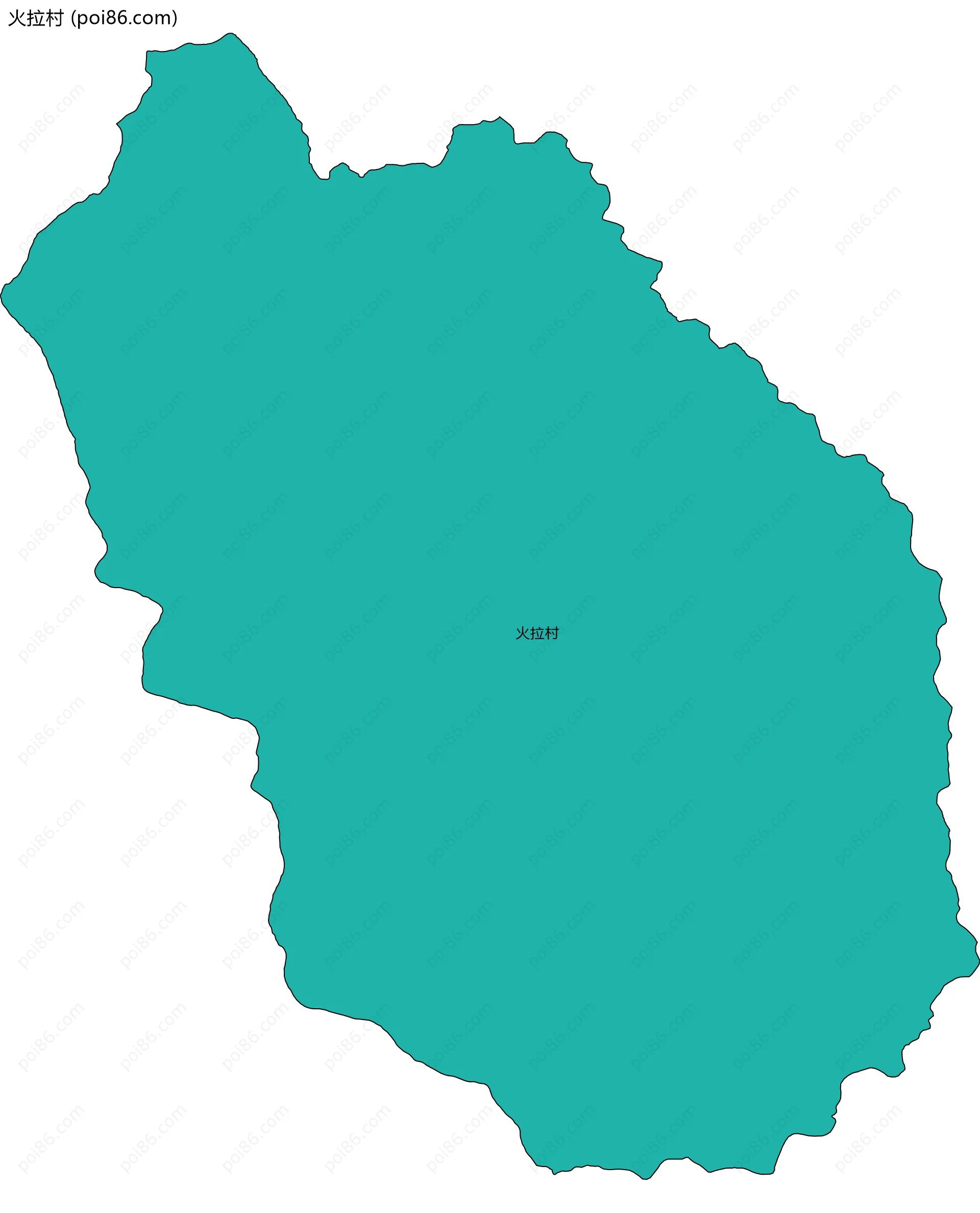 火拉村边界地图