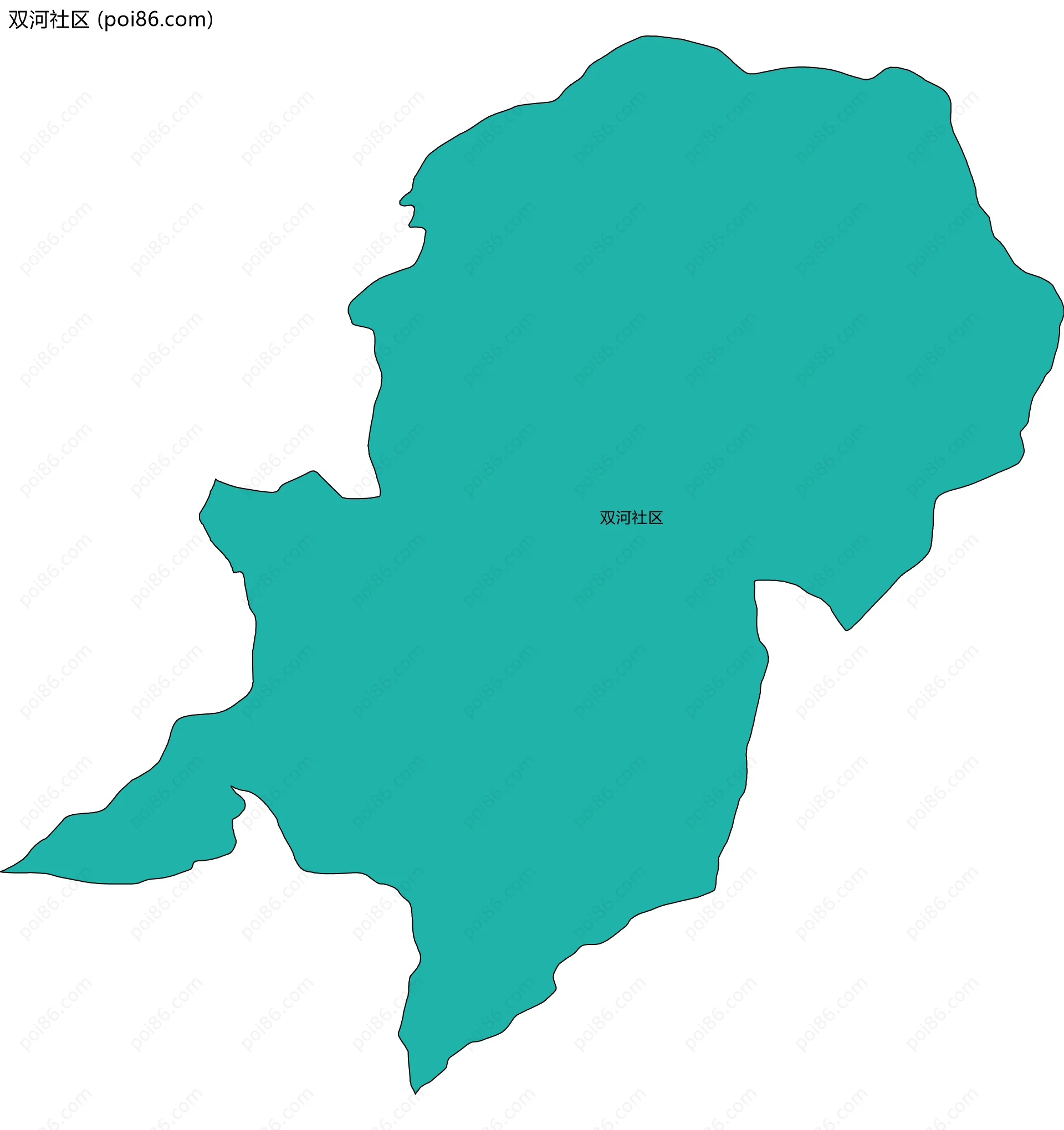 双河社区边界地图