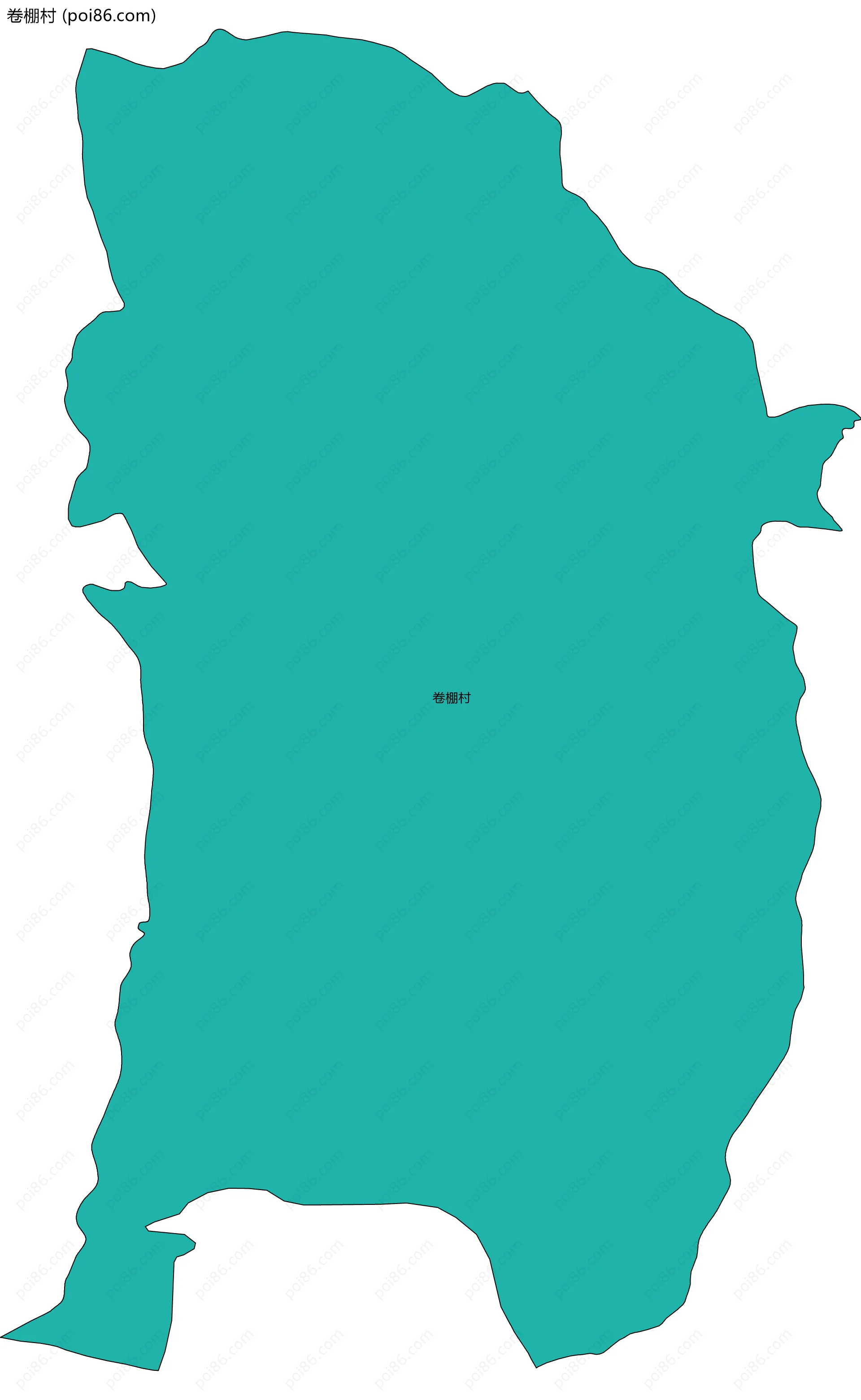 卷棚村边界地图