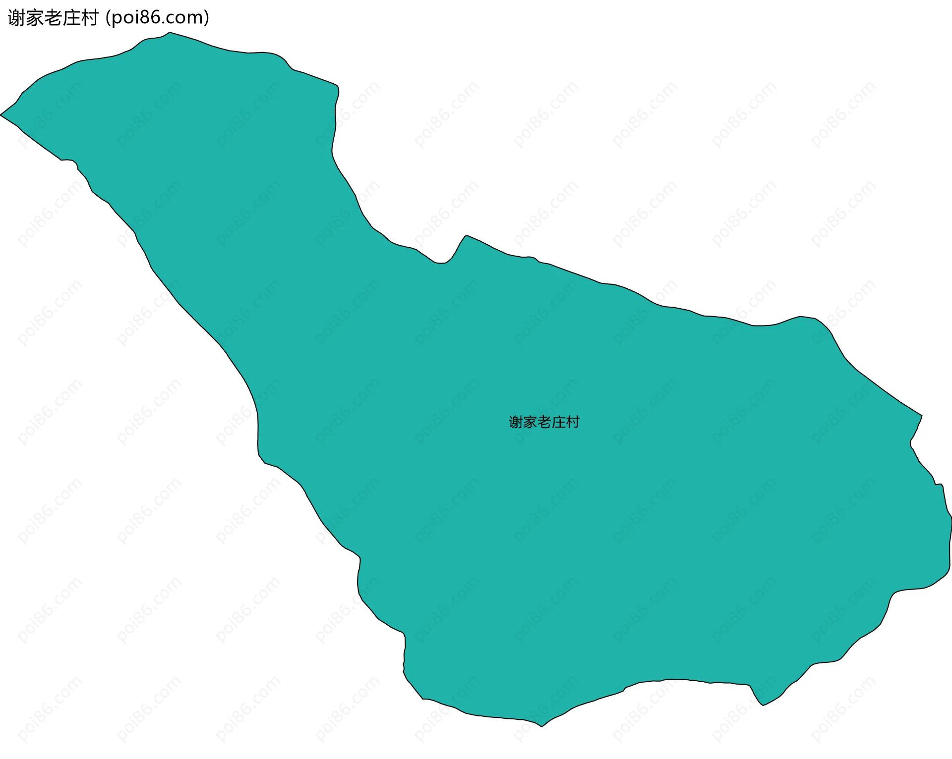 谢家老庄村边界地图