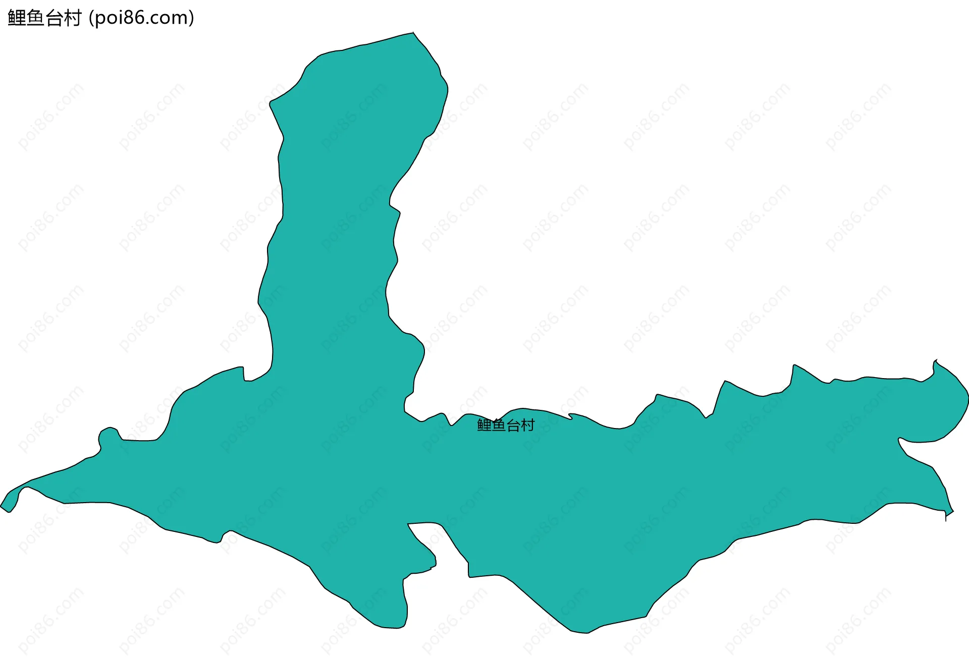 鲤鱼台村边界地图