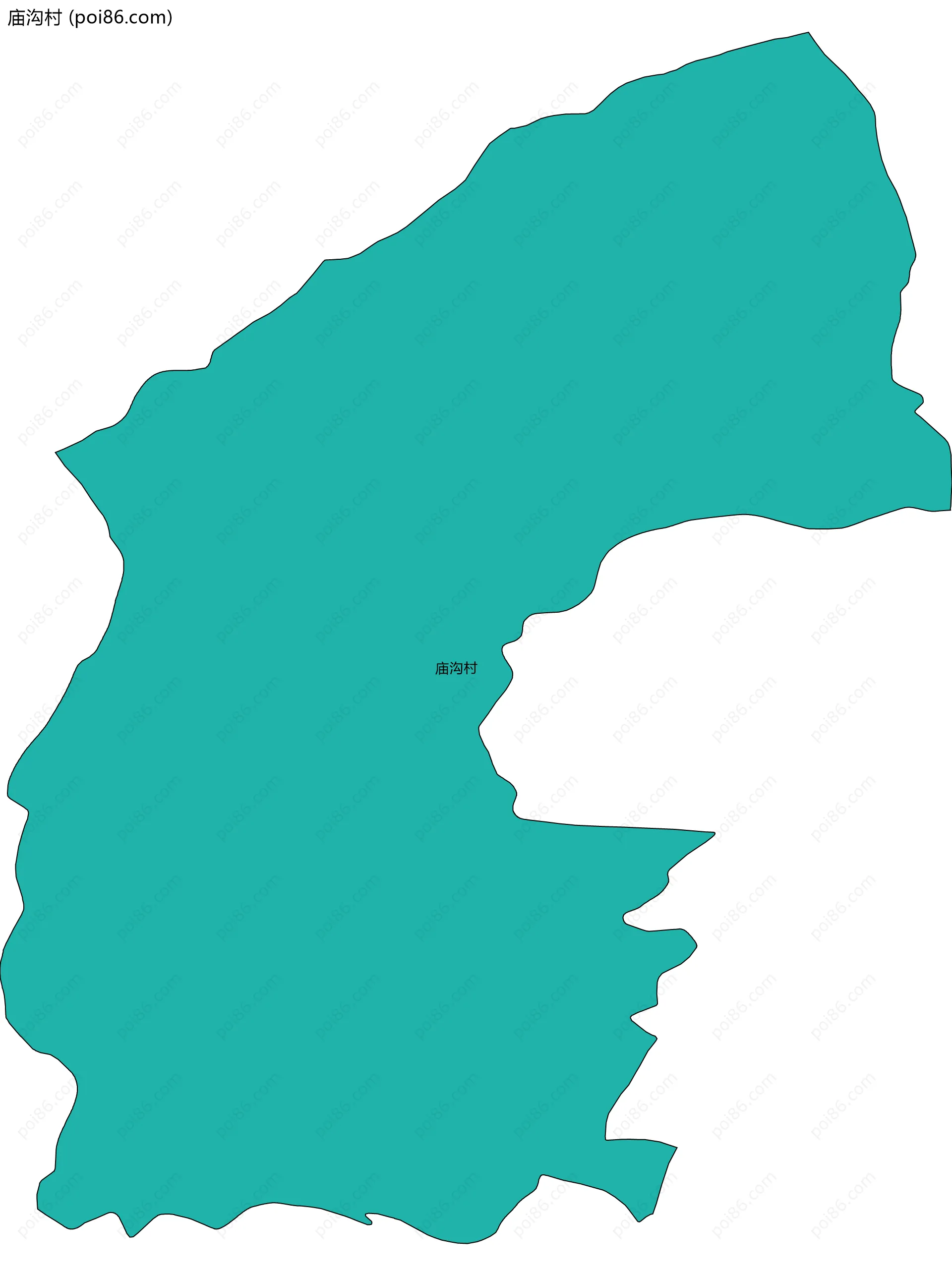 庙沟村边界地图