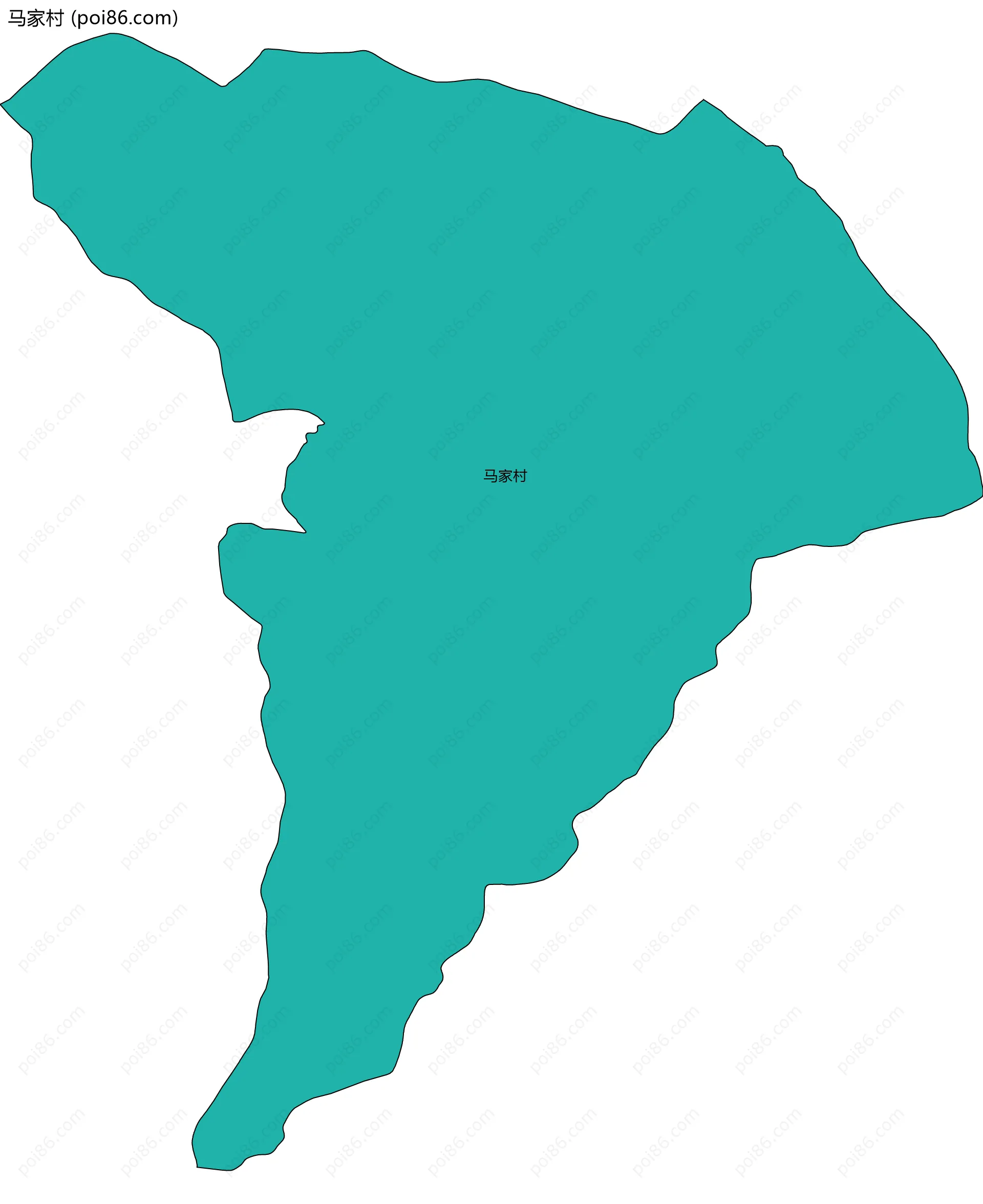 马家村边界地图