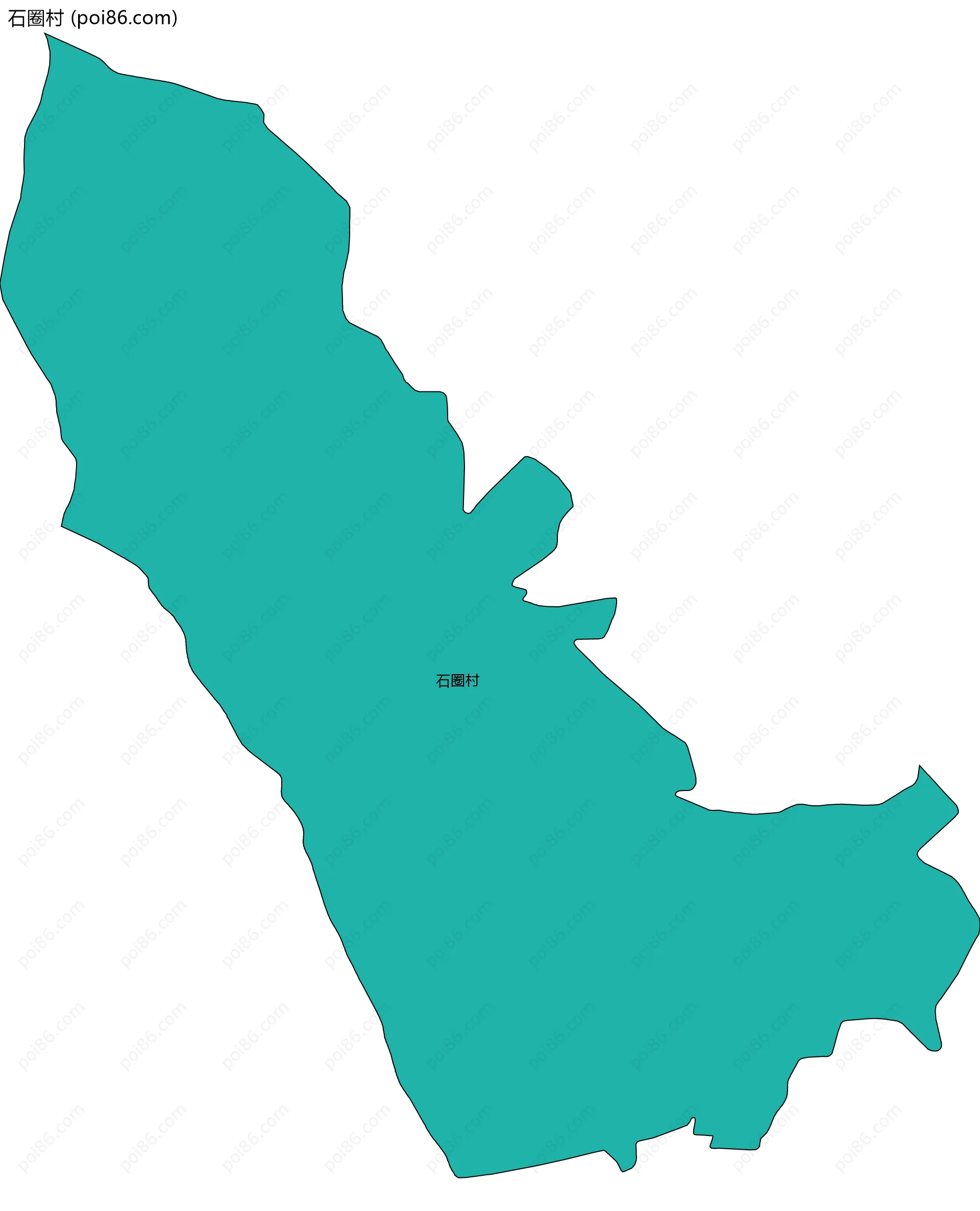 石圈村边界地图