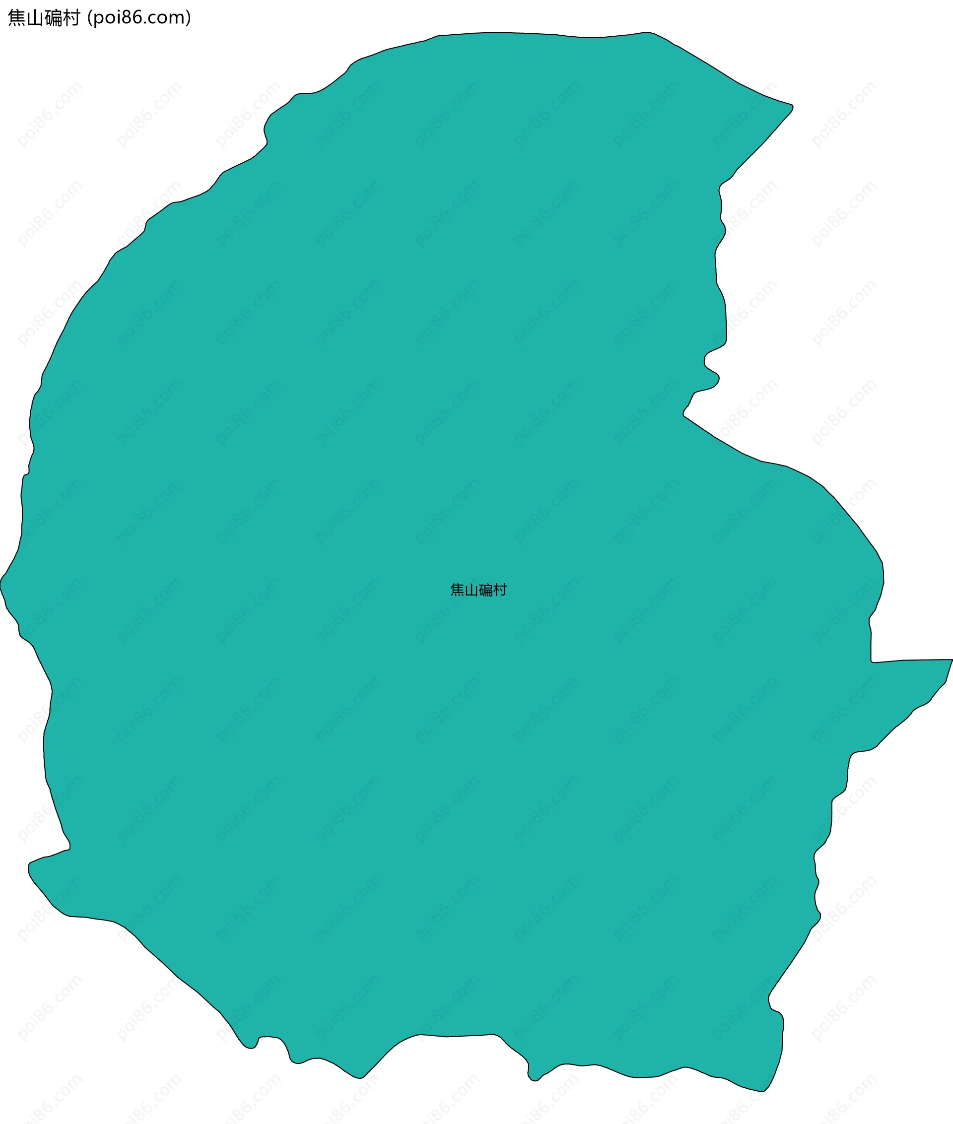 焦山碥村边界地图