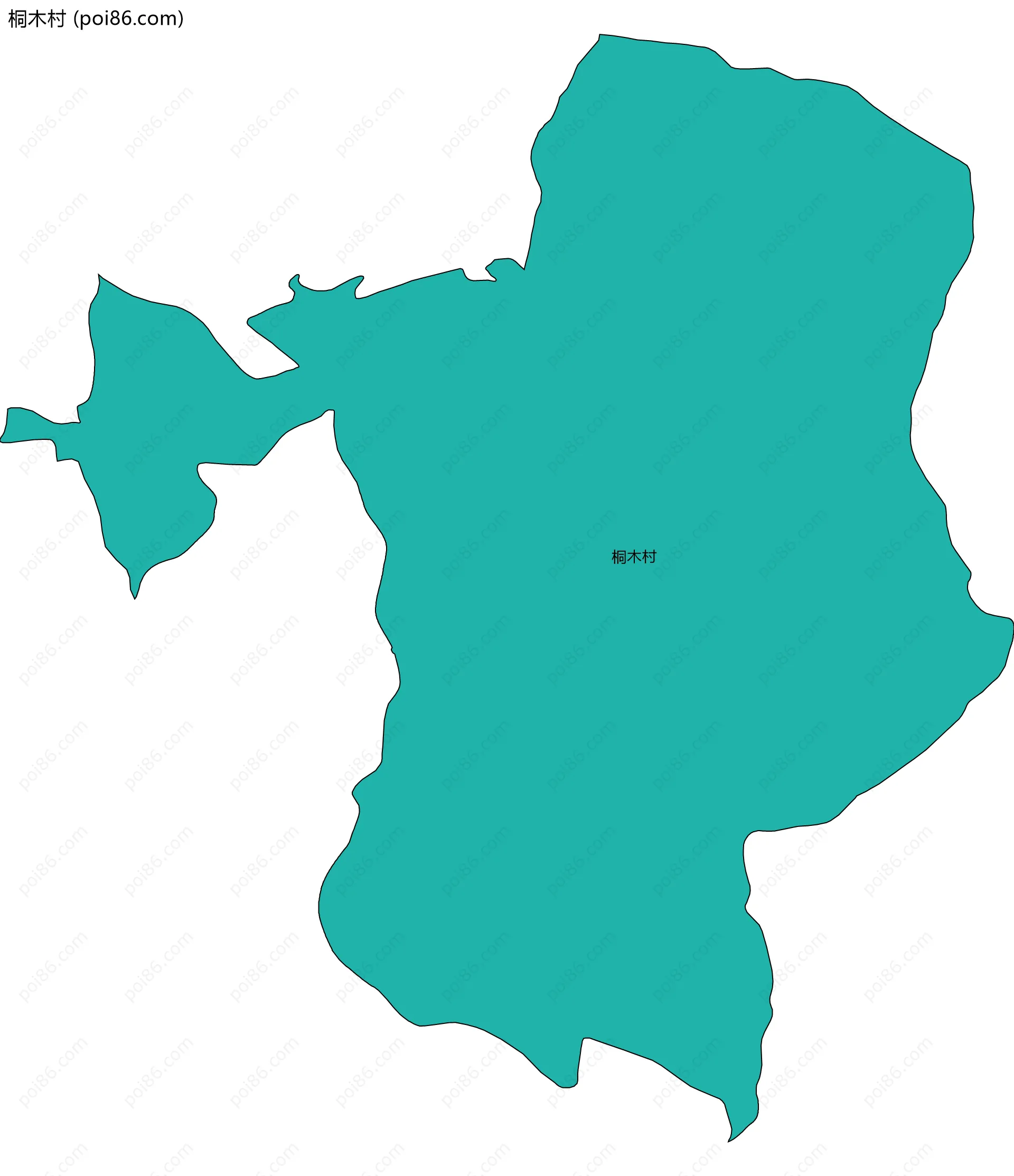 桐木村边界地图