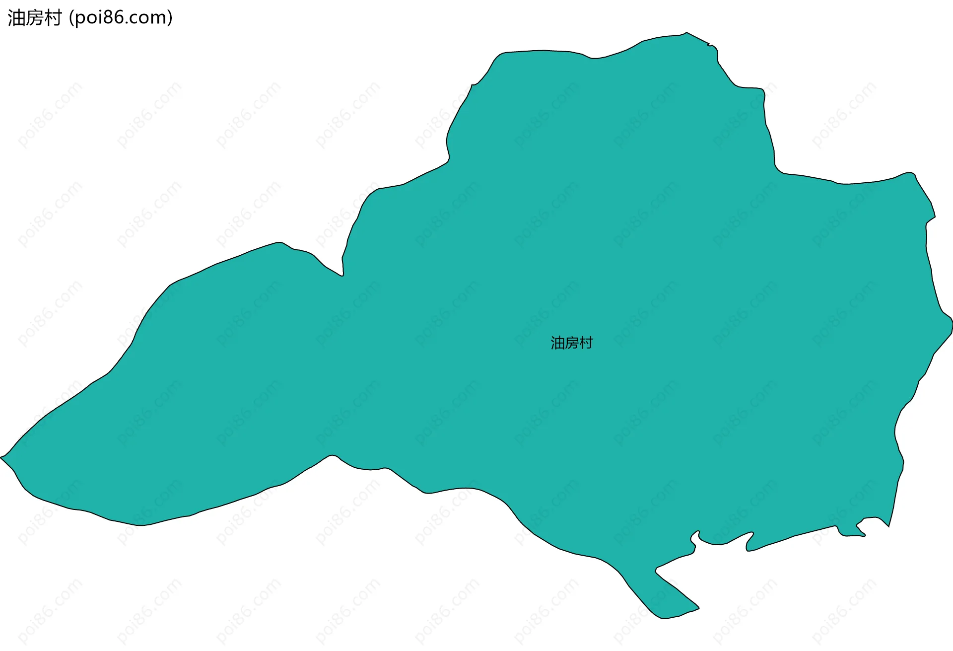 油房村边界地图