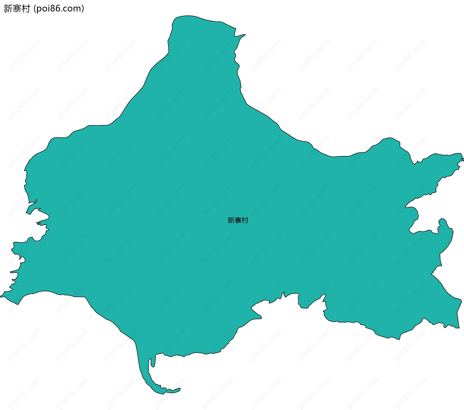 新寨村边界地图