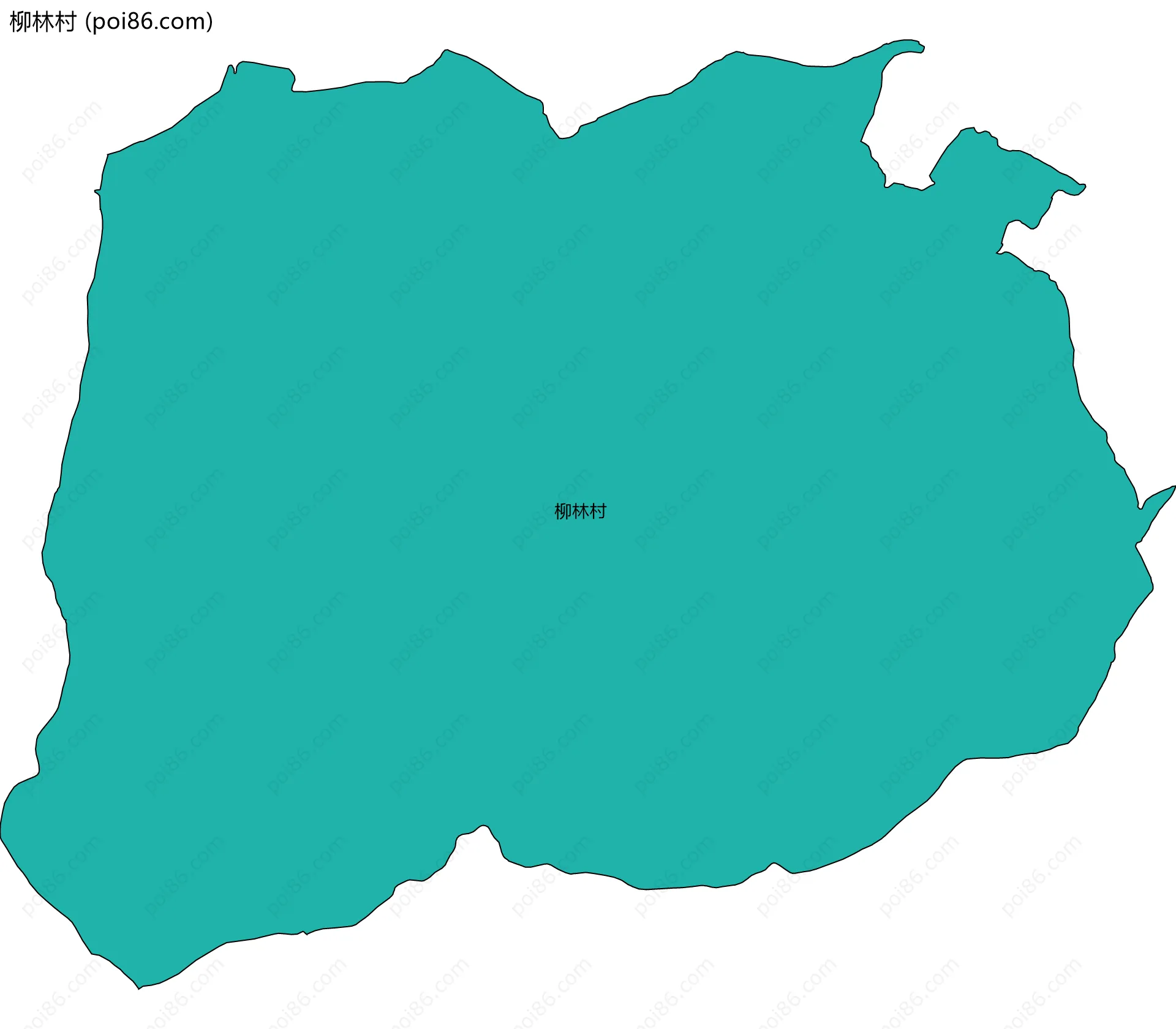 柳林村边界地图