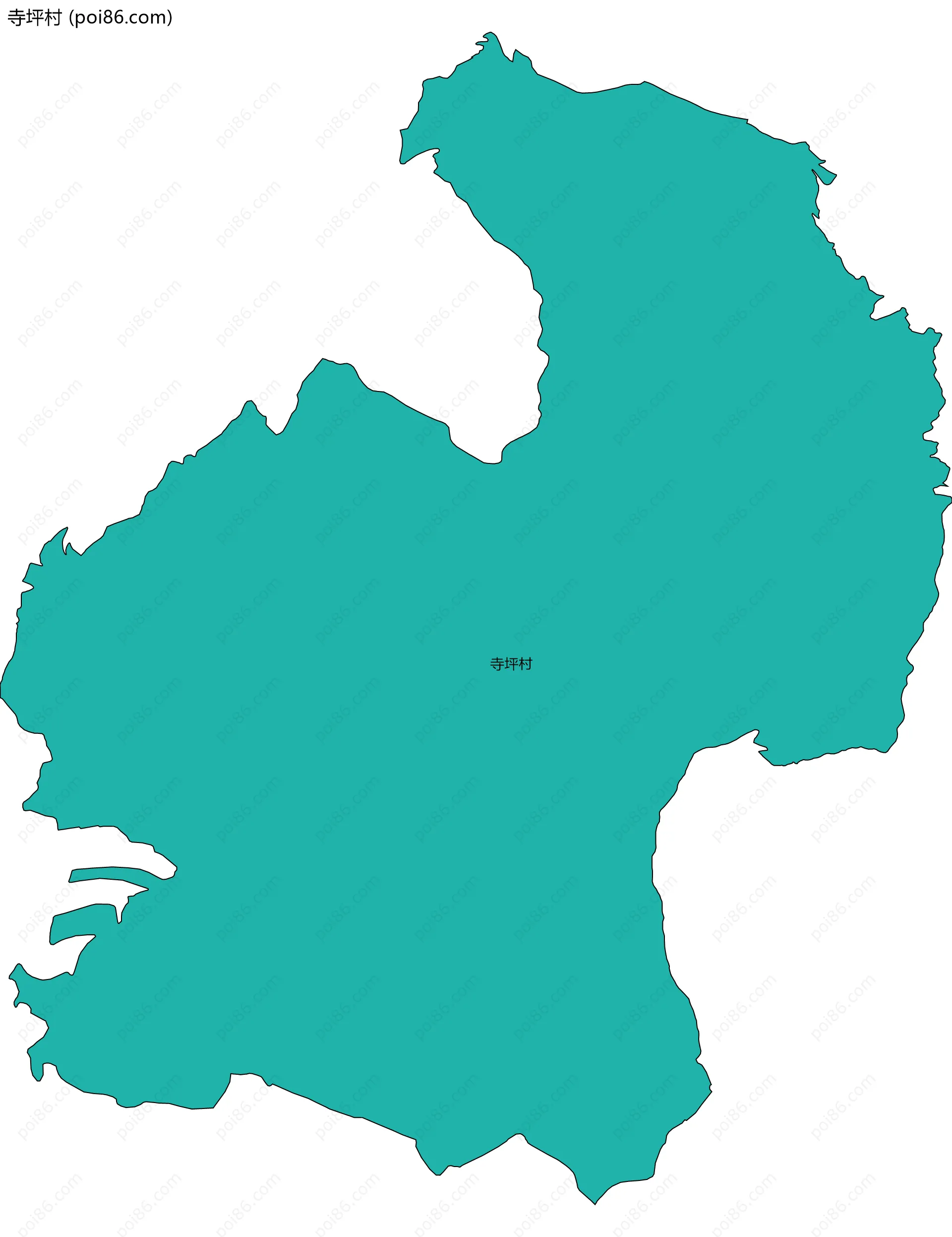 寺坪村边界地图