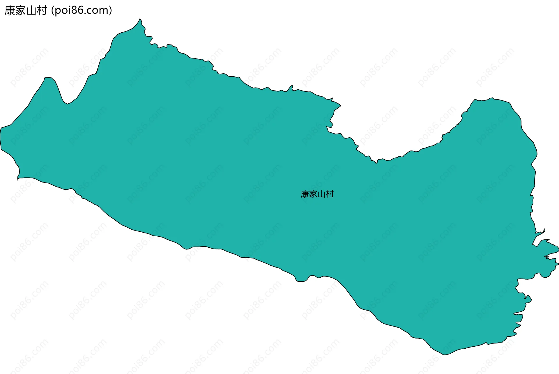 康家山村边界地图