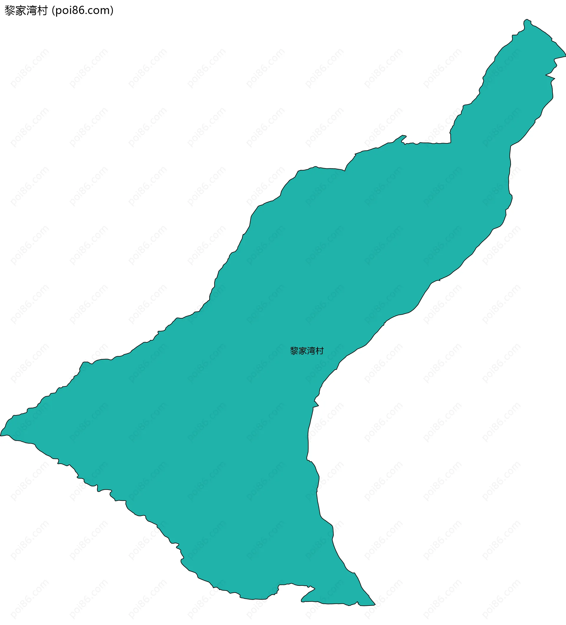 黎家湾村边界地图