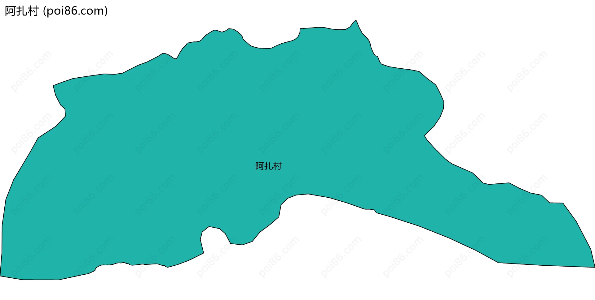阿扎村边界地图
