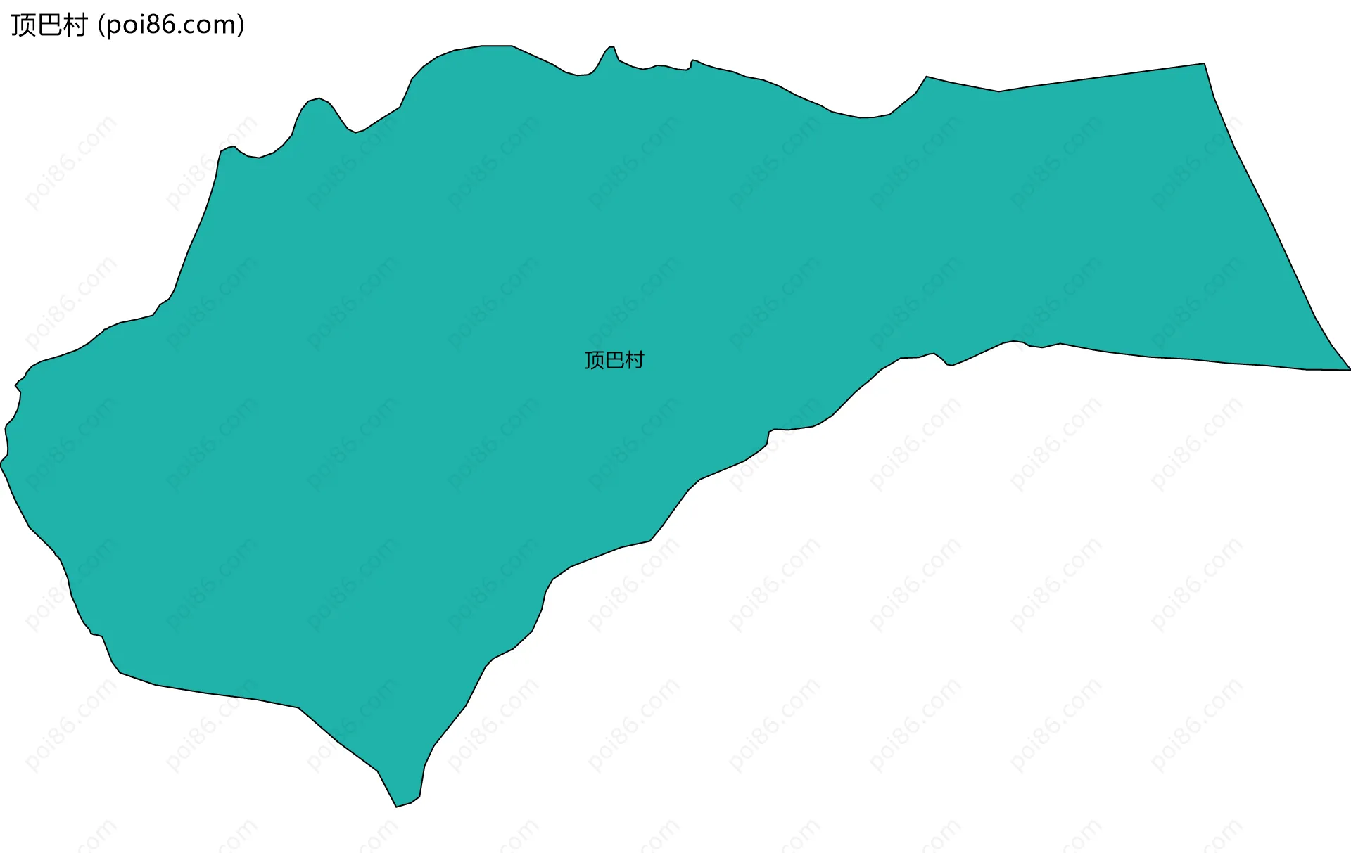 顶巴村边界地图