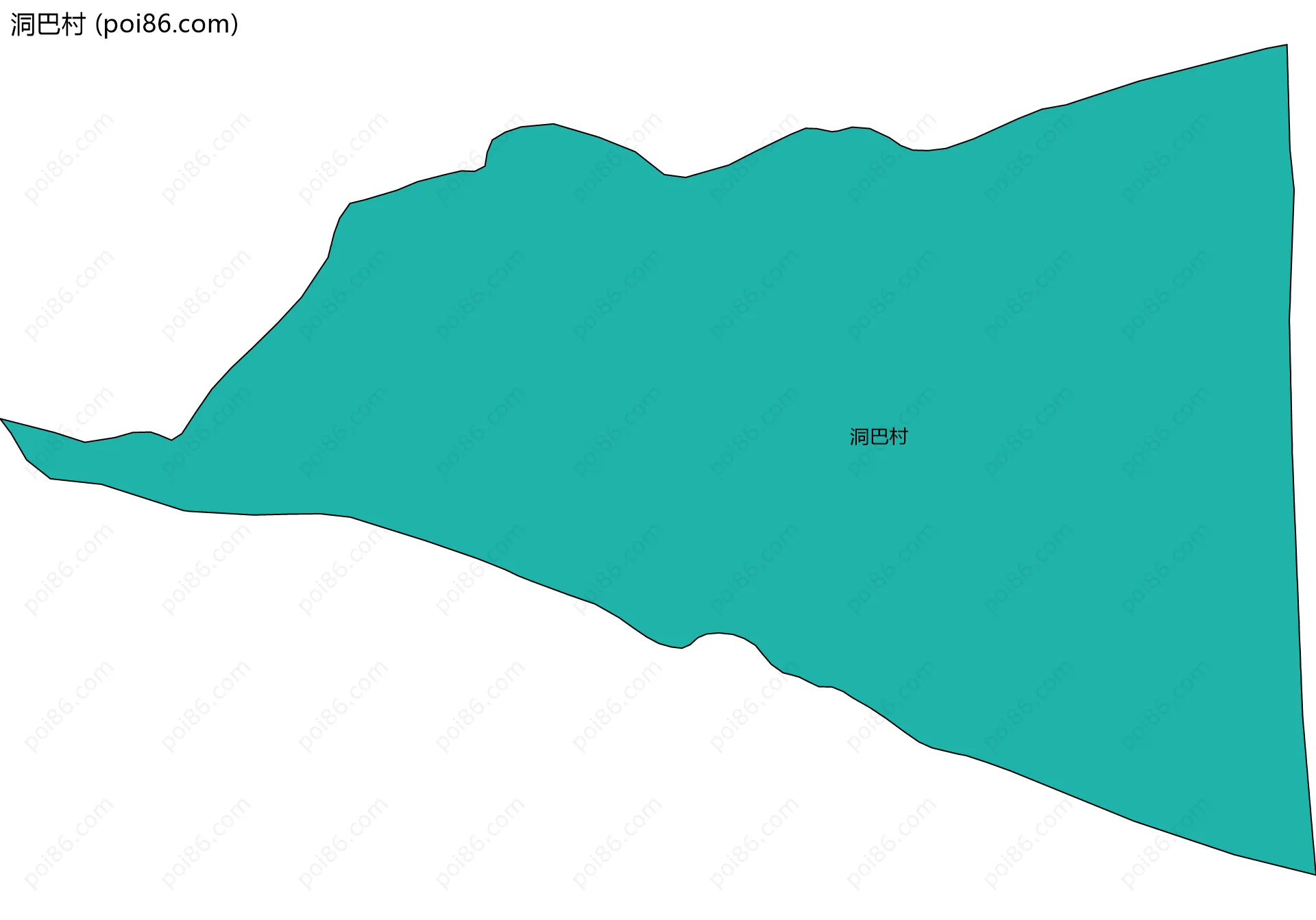 洞巴村边界地图