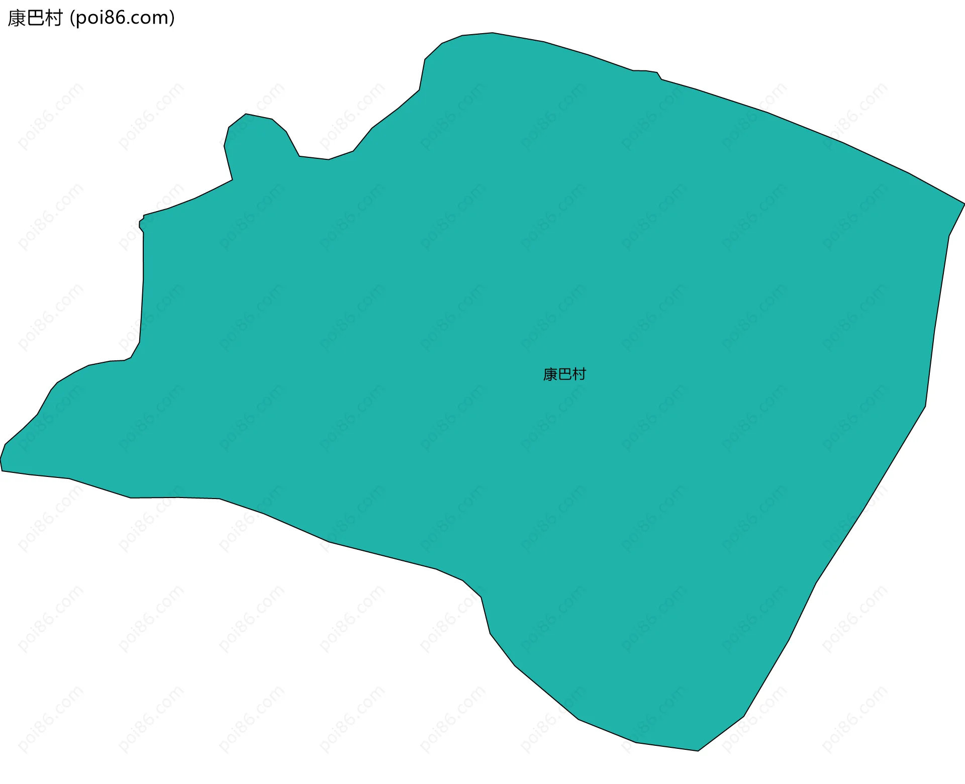 康巴村边界地图