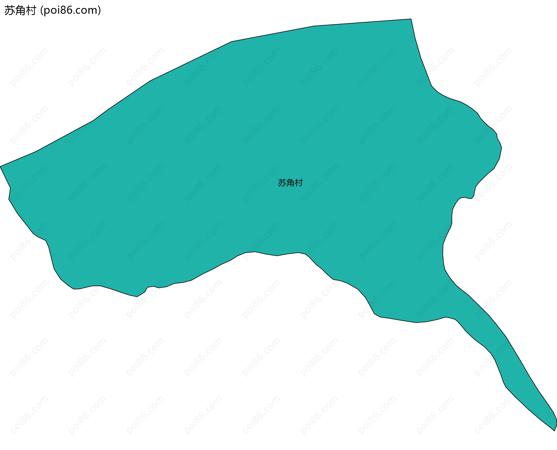 苏角村边界地图