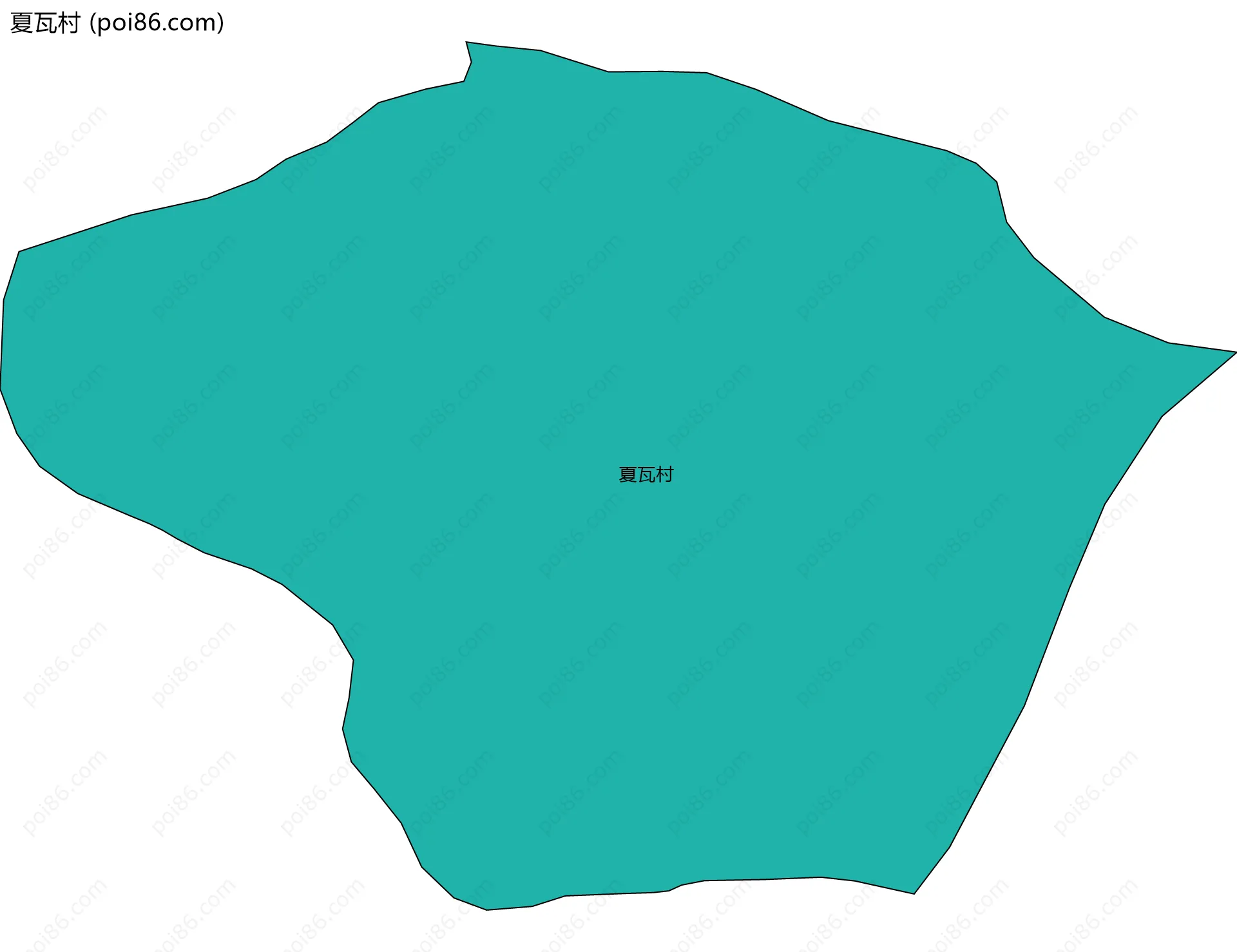 夏瓦村边界地图