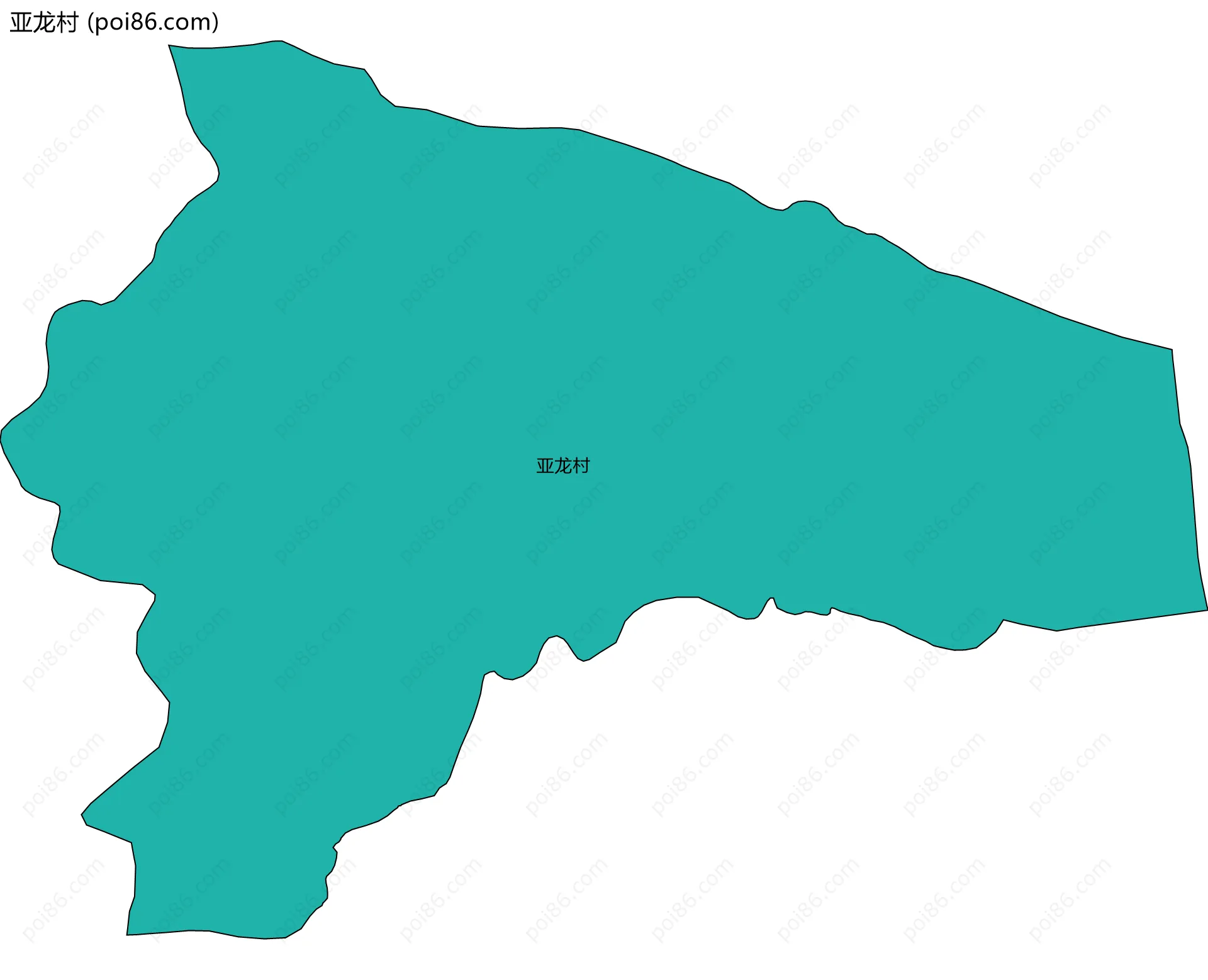 亚龙村边界地图
