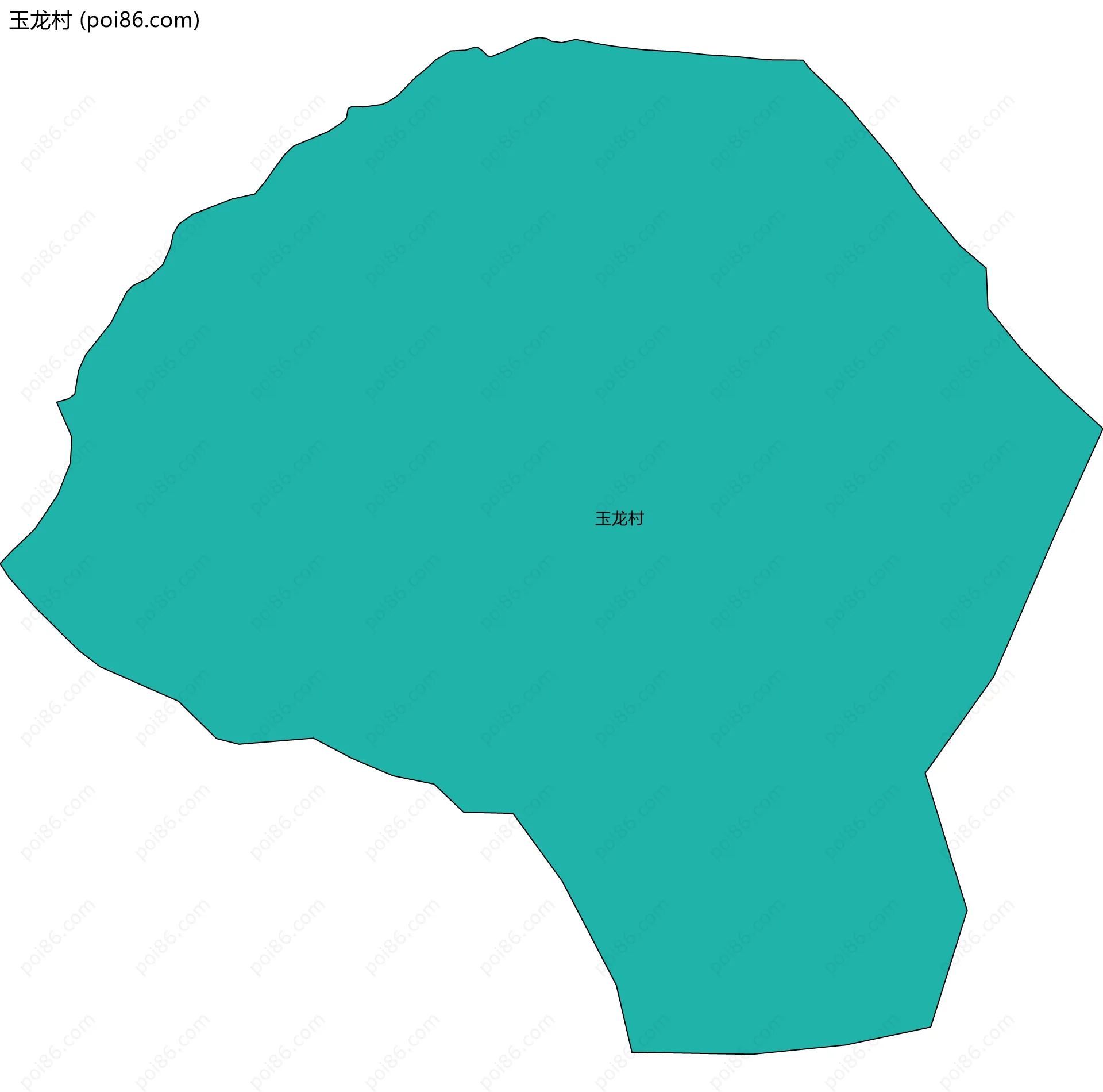 玉龙村边界地图