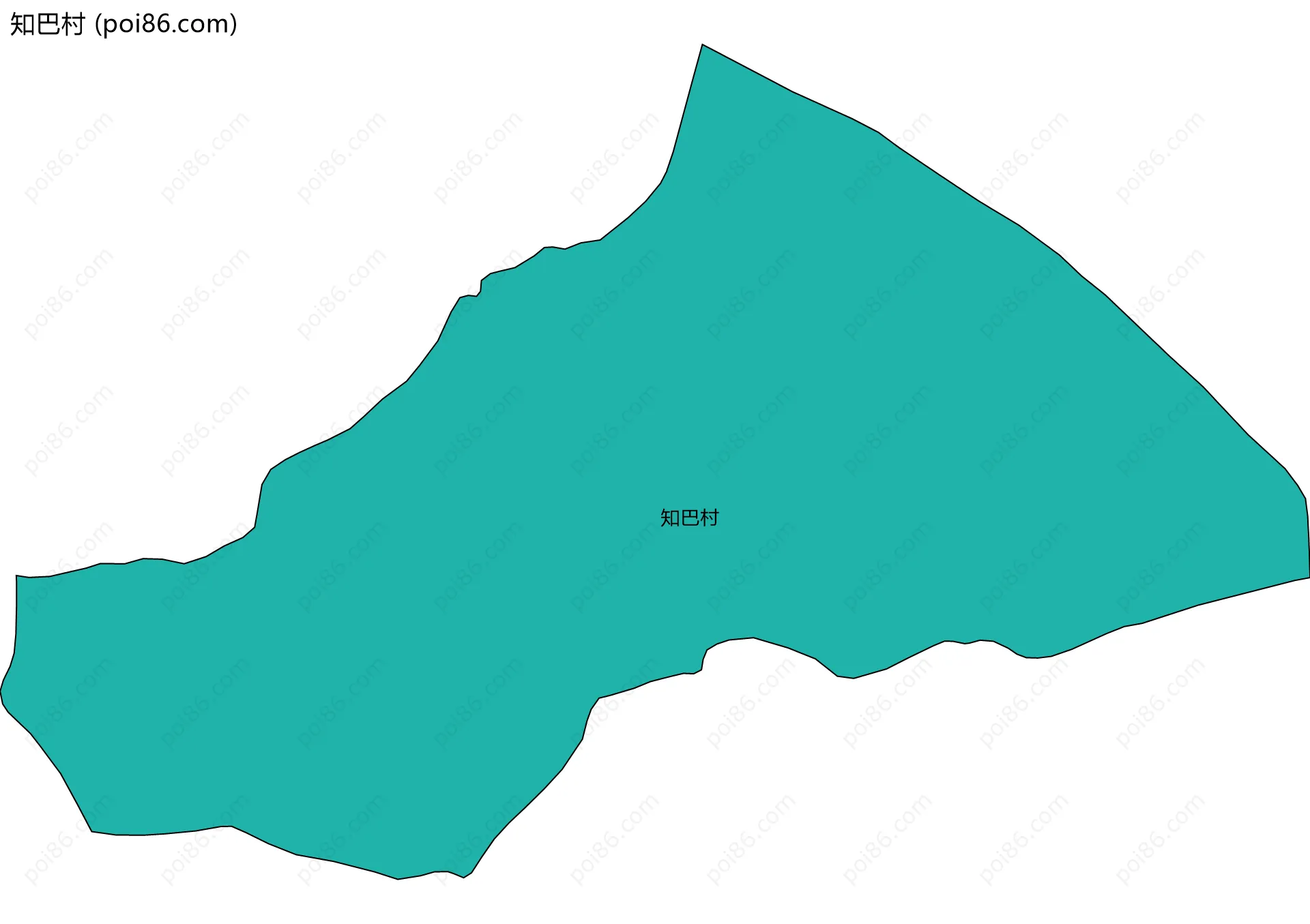 知巴村边界地图