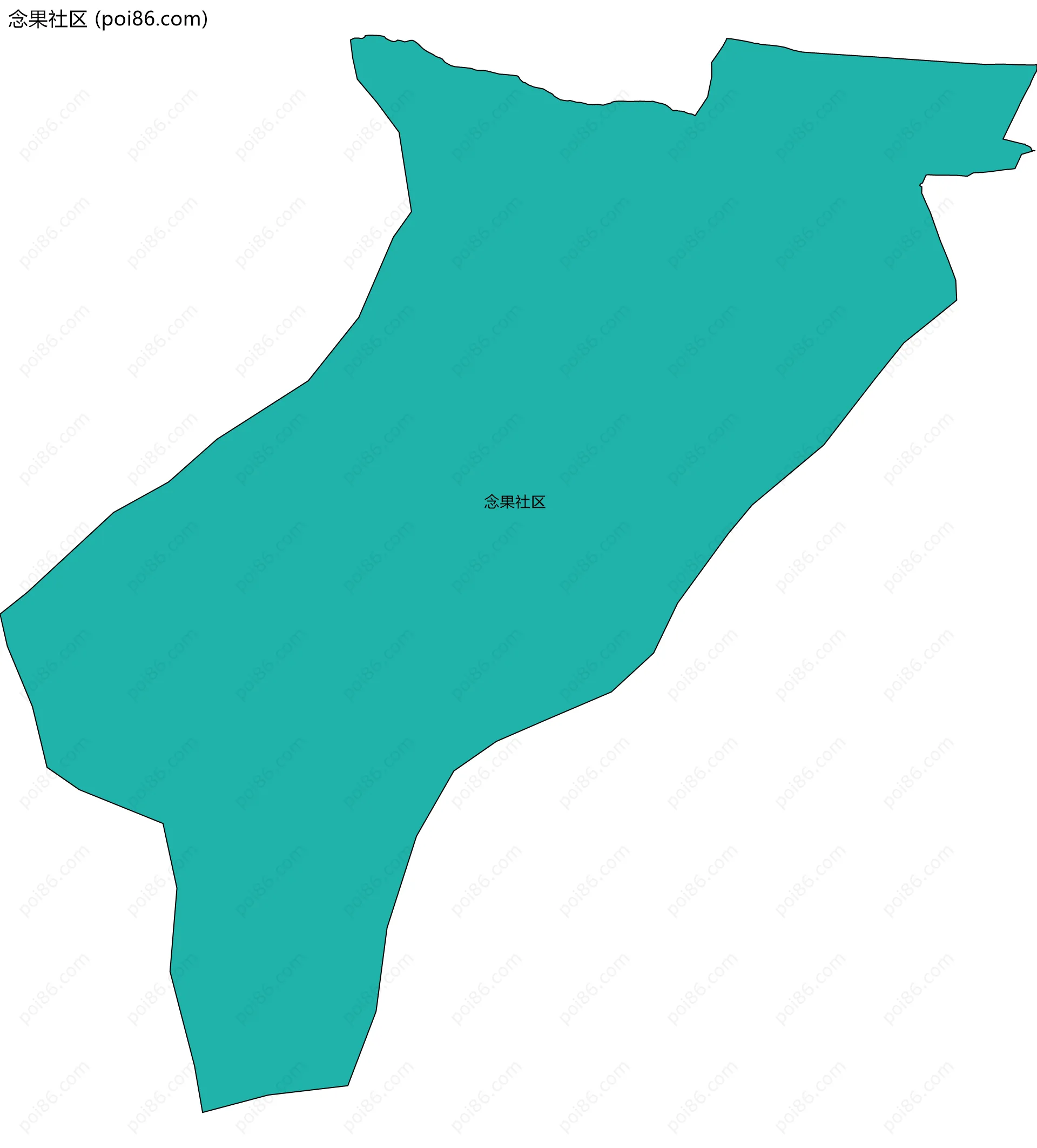 念果社区边界地图