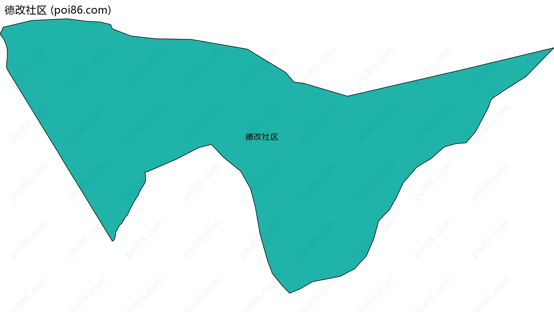 德改社区边界地图