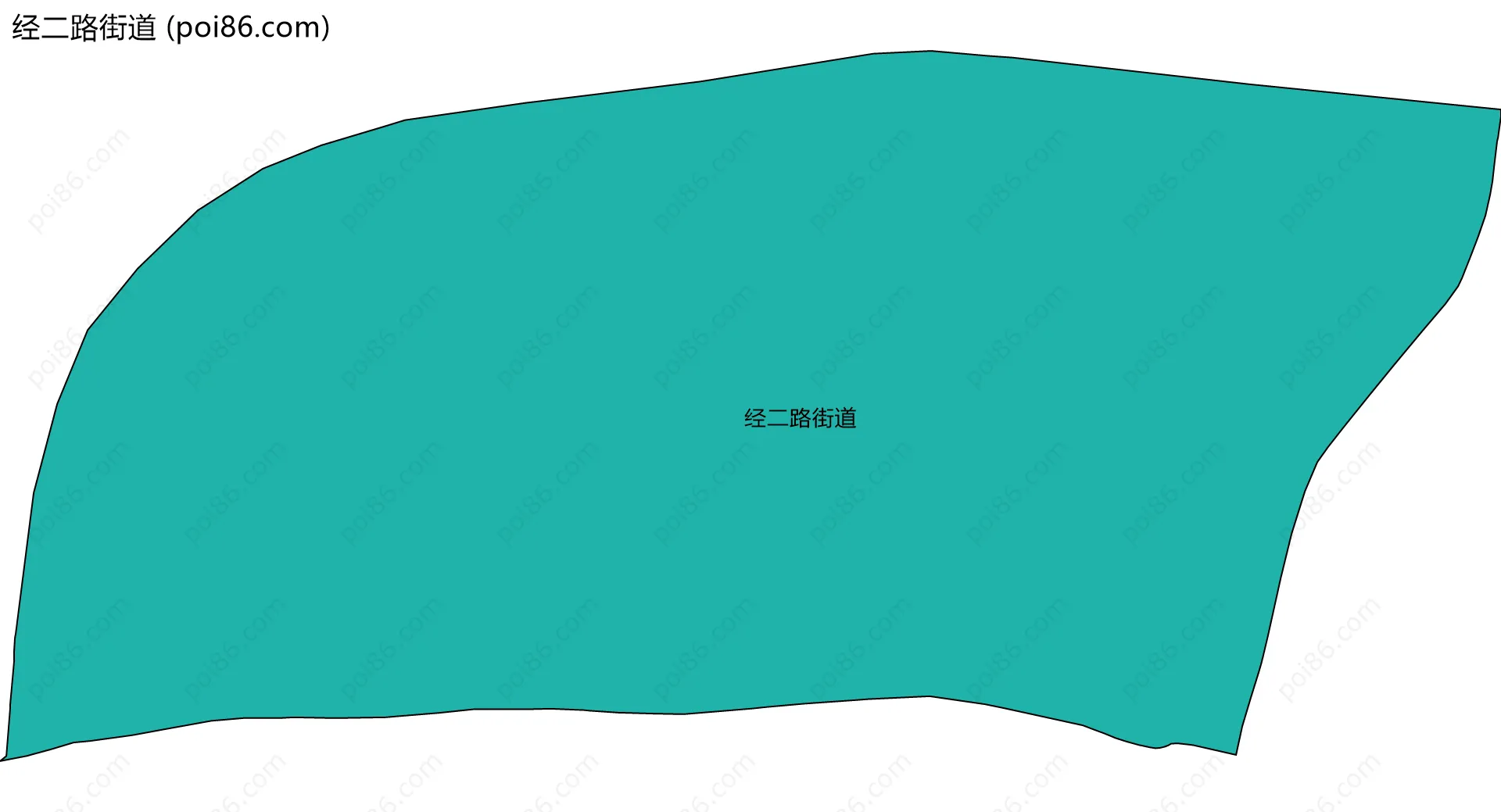 经二路街道边界地图