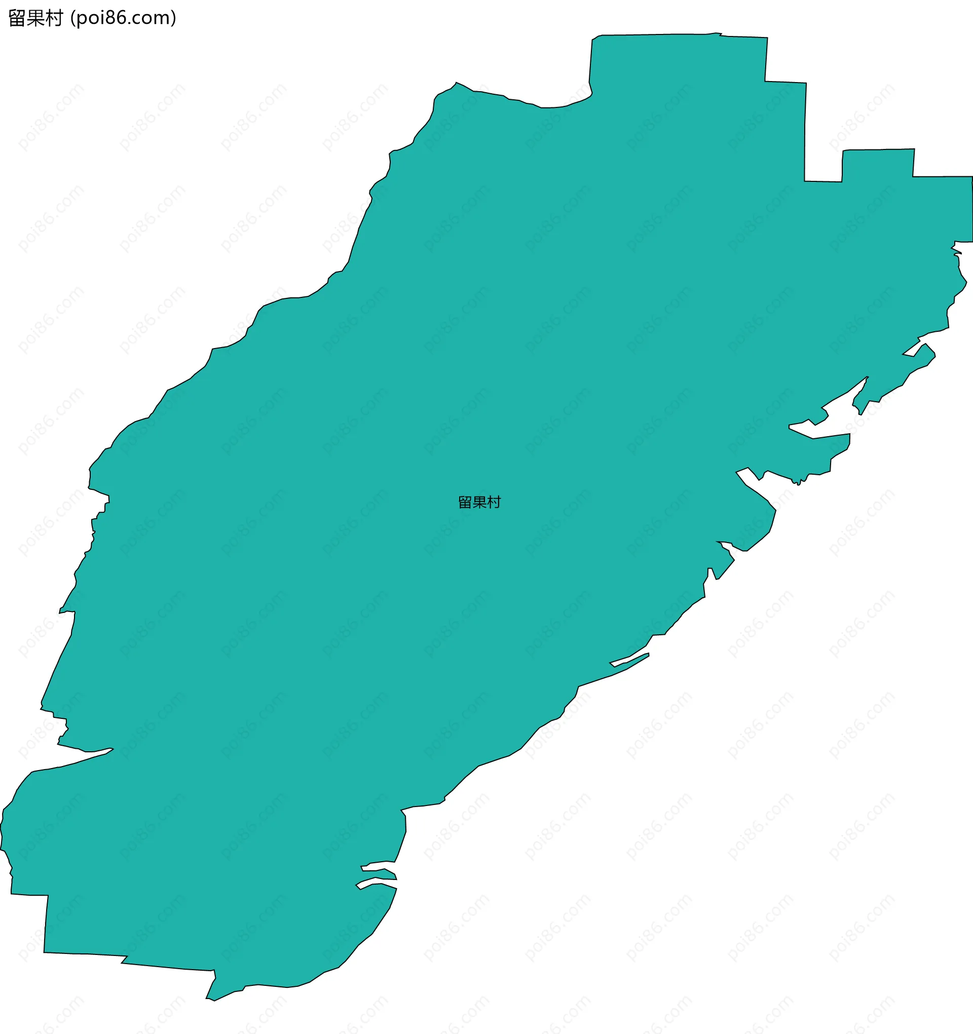 留果村边界地图