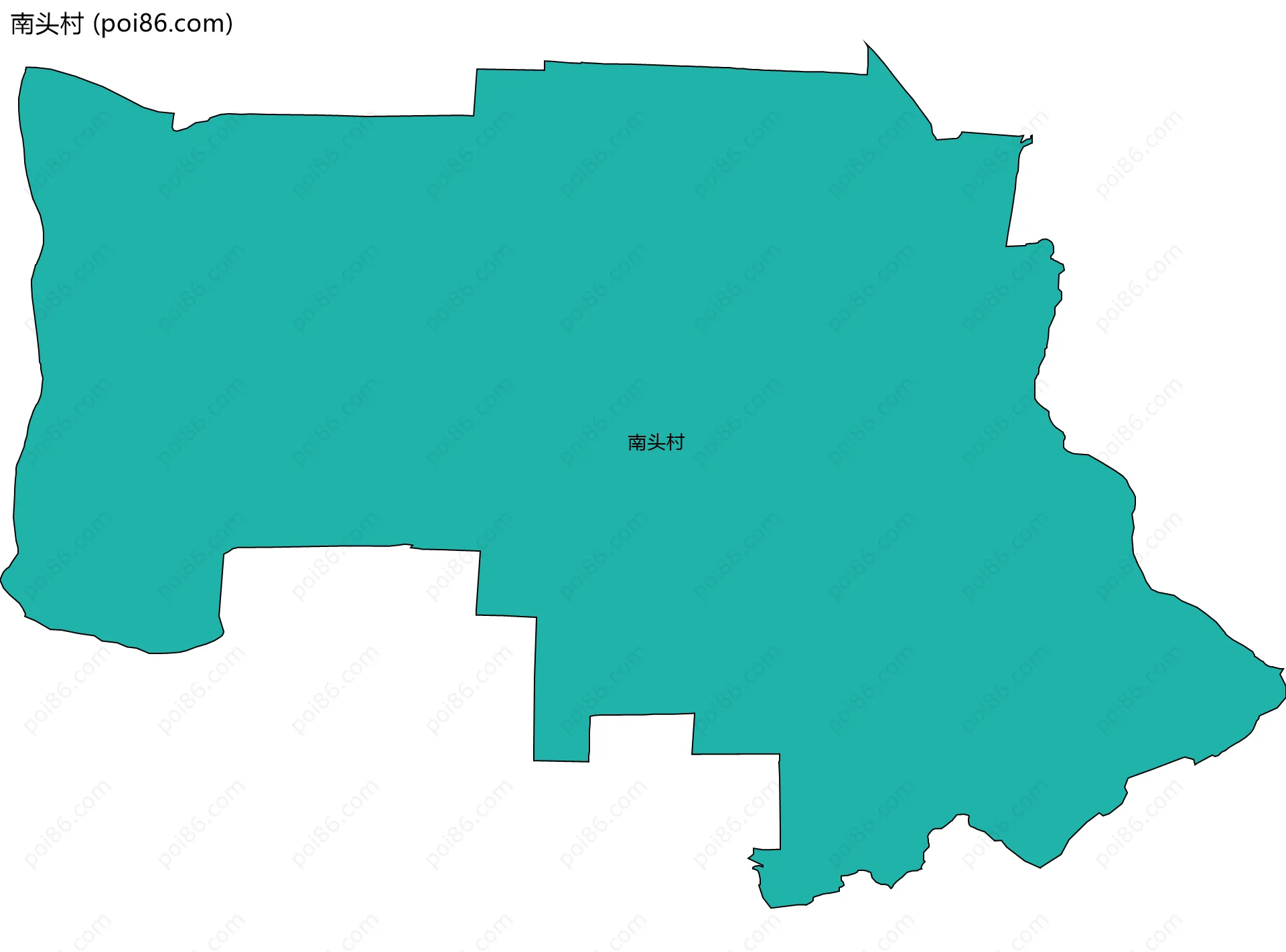 南头村边界地图